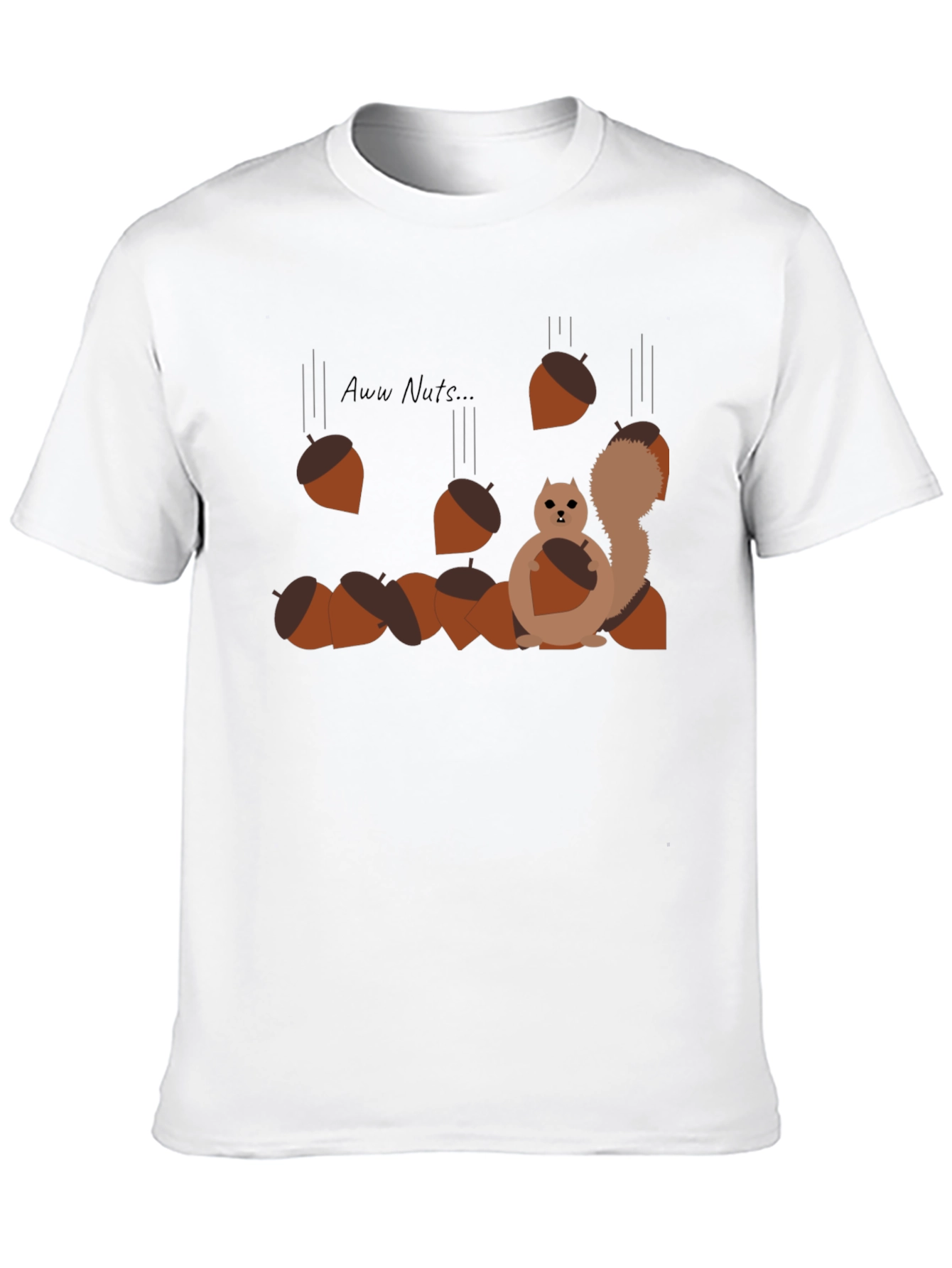 Aww Nuts! Squirrel Graphic Tee - Funny Animal Shirt
