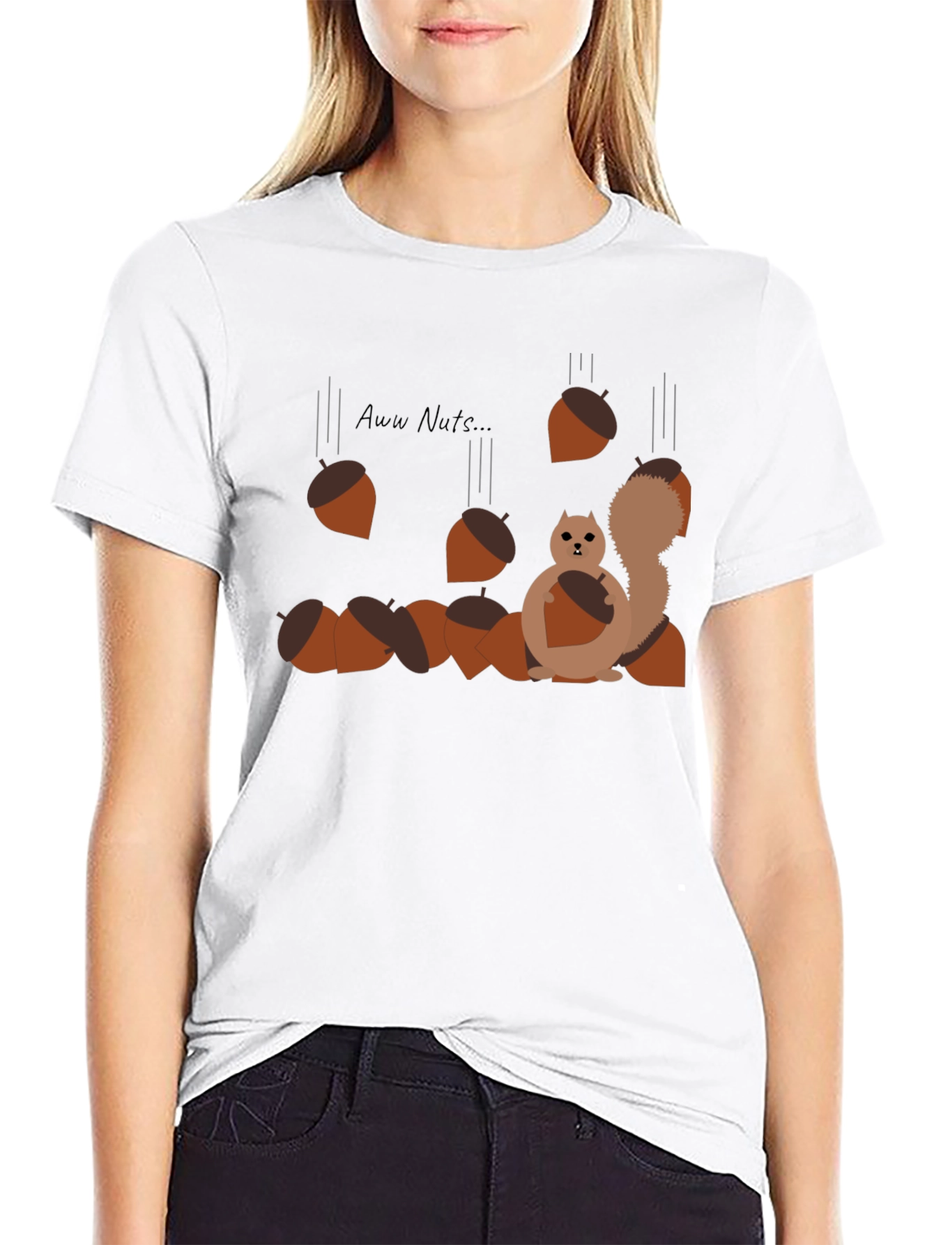 Aww Nuts! Squirrel Graphic Tee - Funny Animal Shirt