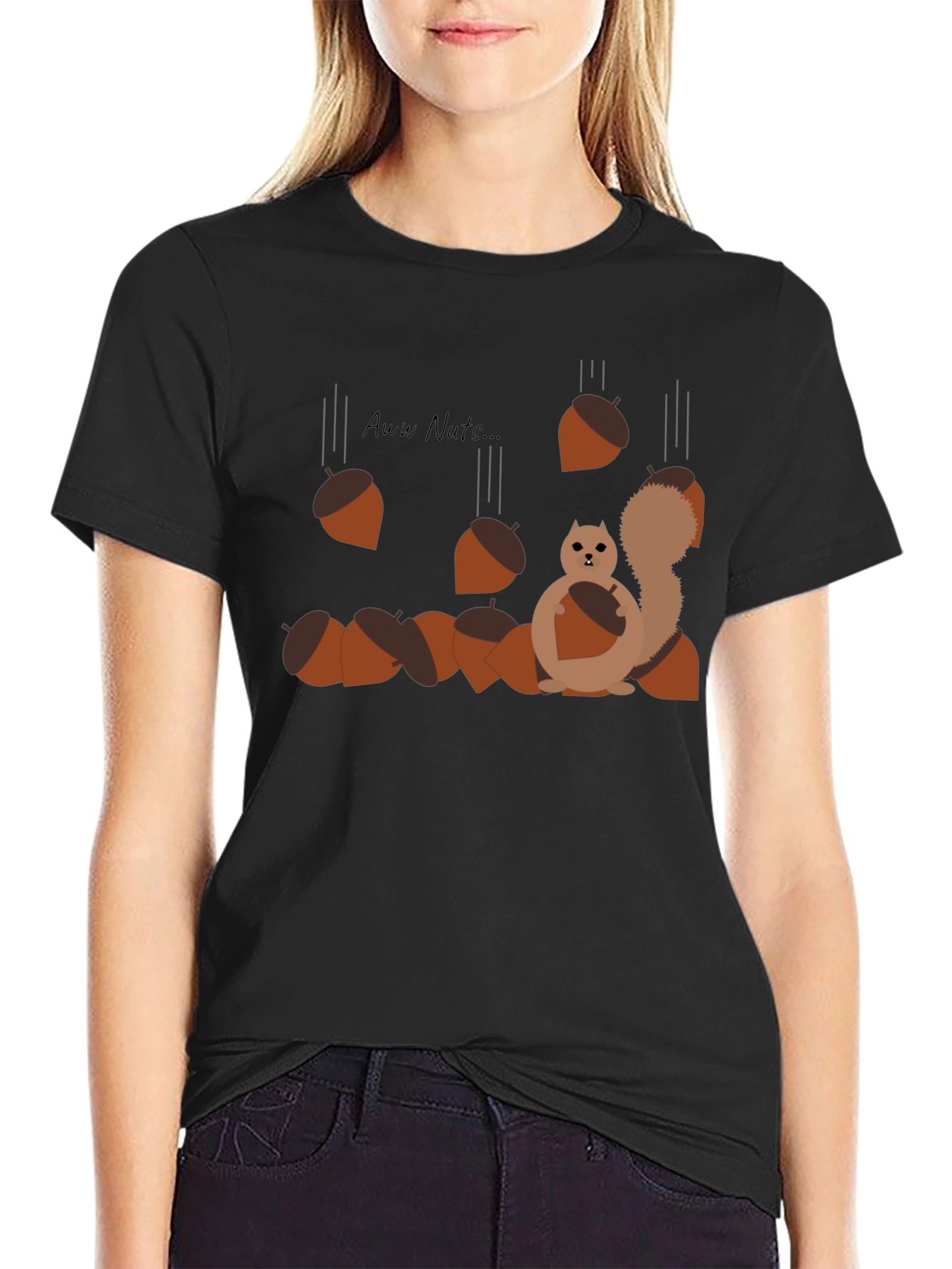 Aww Nuts! Squirrel Graphic Tee - Funny Animal Shirt