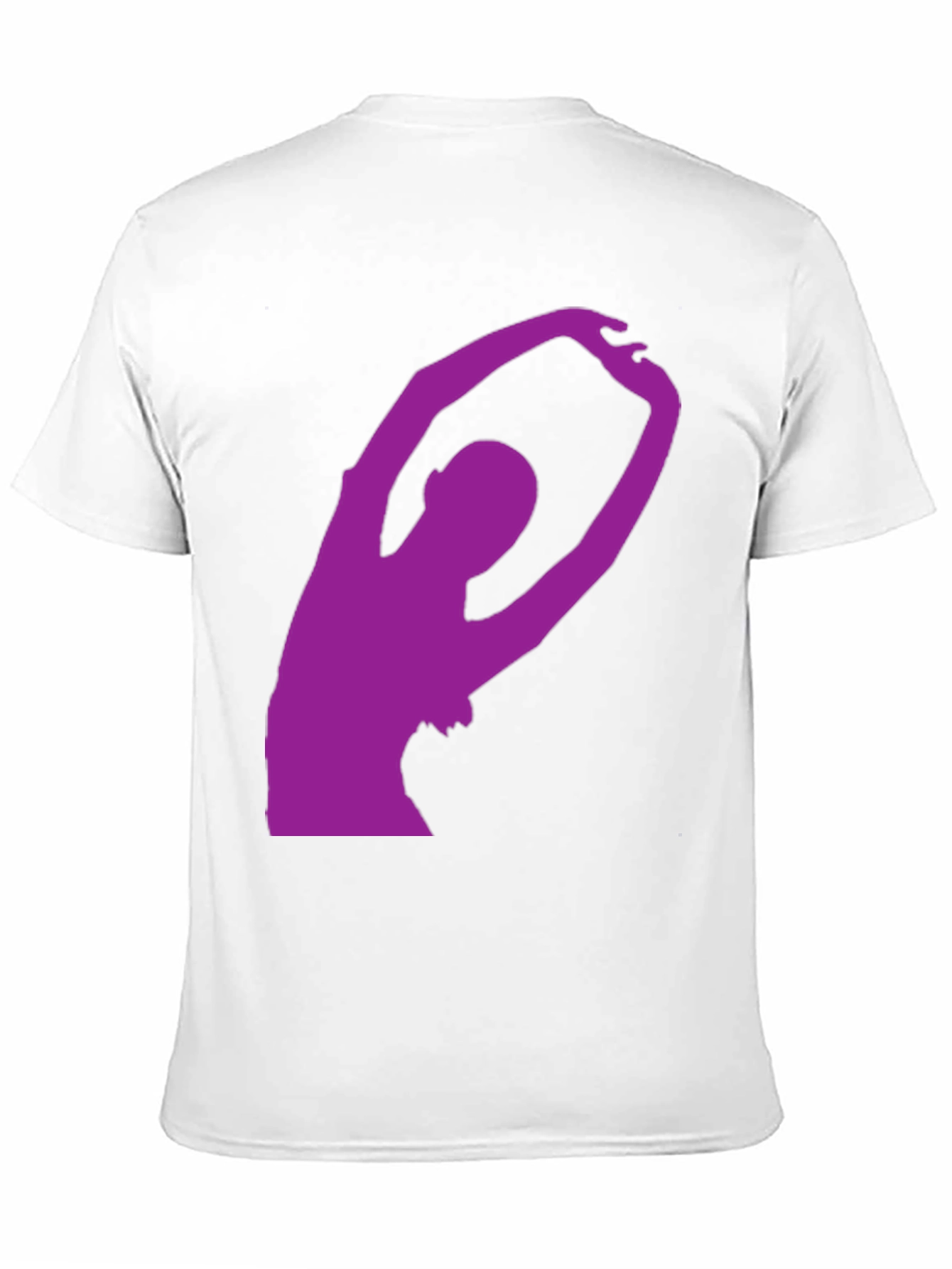 Black T-Shirt with Purple Dancer Silhouette