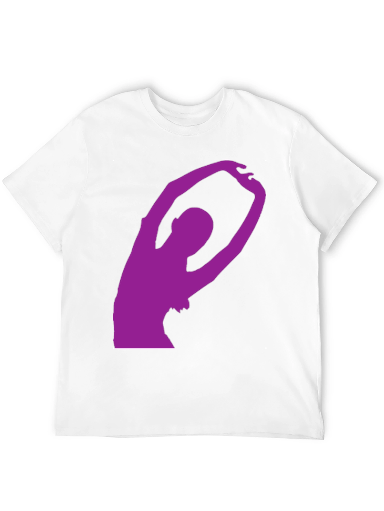 Black T-Shirt with Purple Dancer Silhouette
