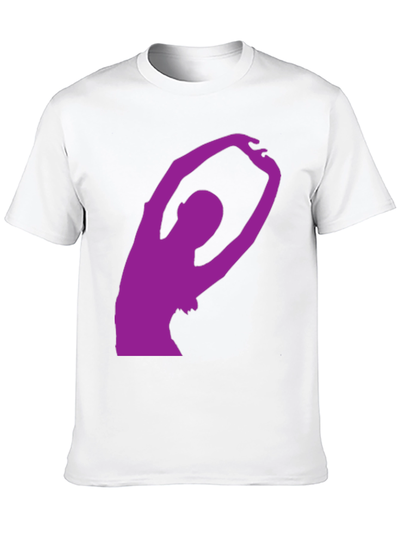 Black T-Shirt with Purple Dancer Silhouette
