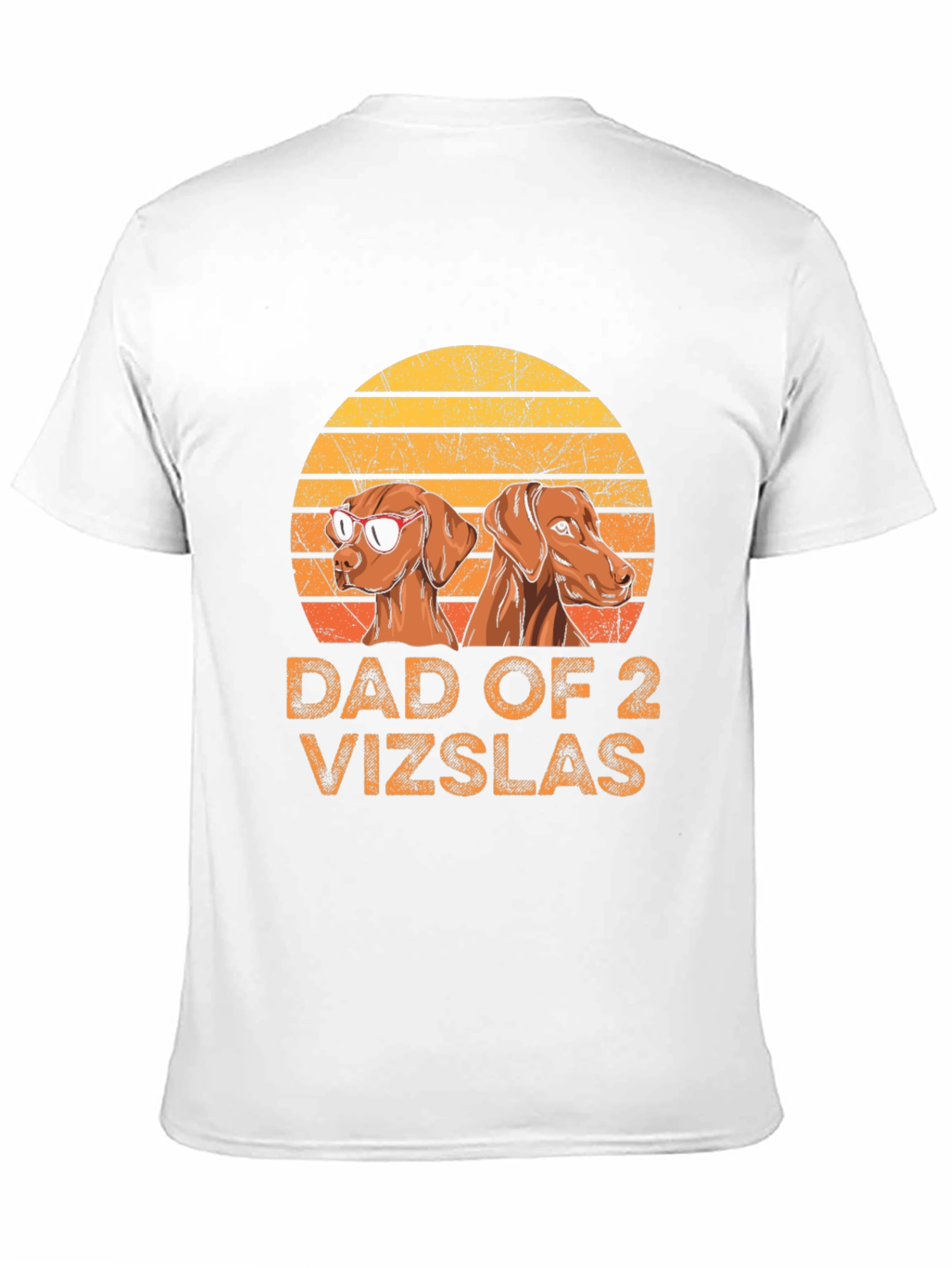 Dad of 2 Vizslas T-Shirt - Dog Lover Tee