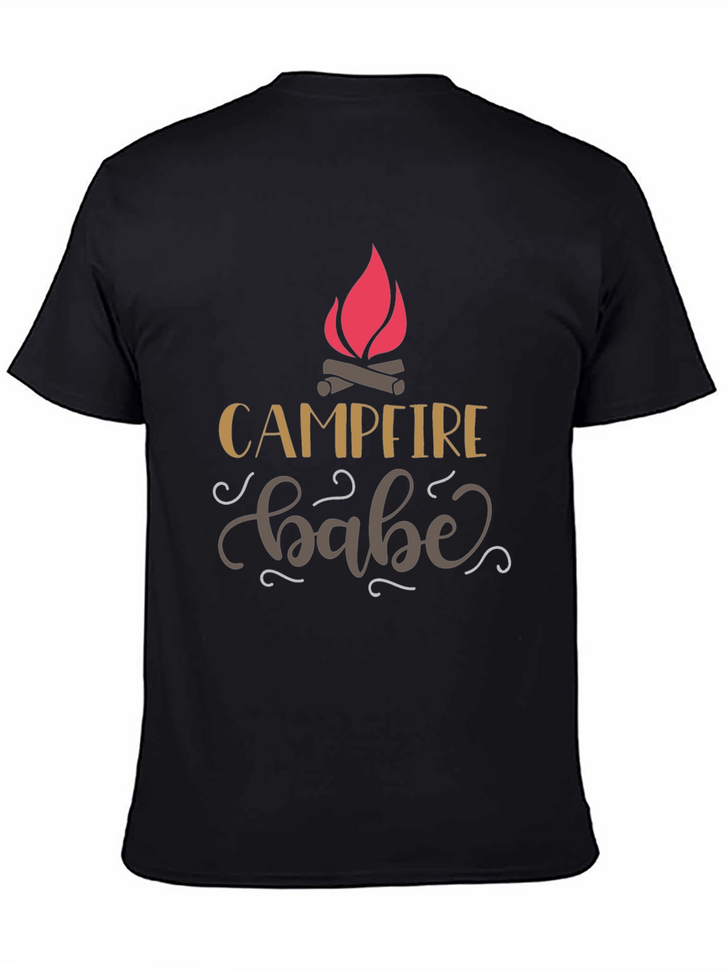 Campfire Babe Black Graphic Tee