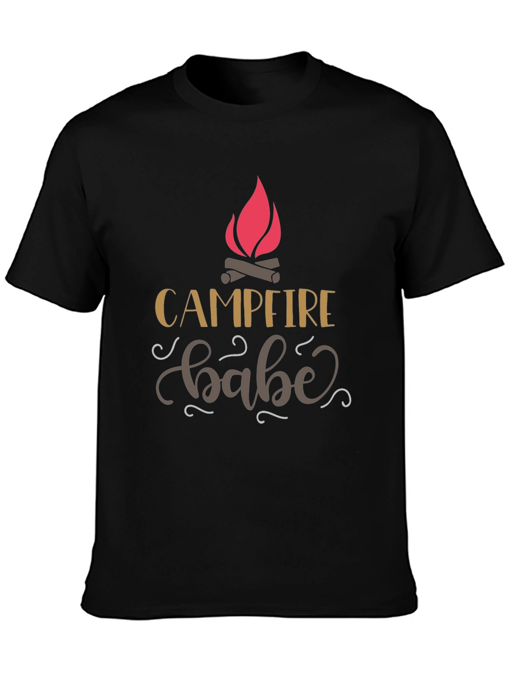 Campfire Babe Black Graphic Tee