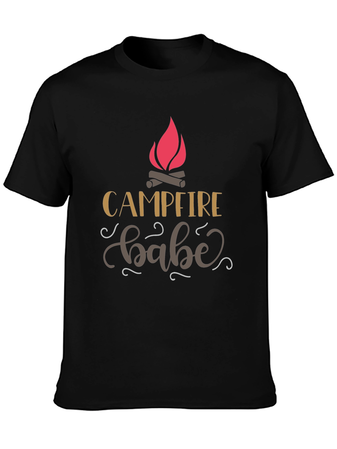 Campfire Babe Black Graphic Tee