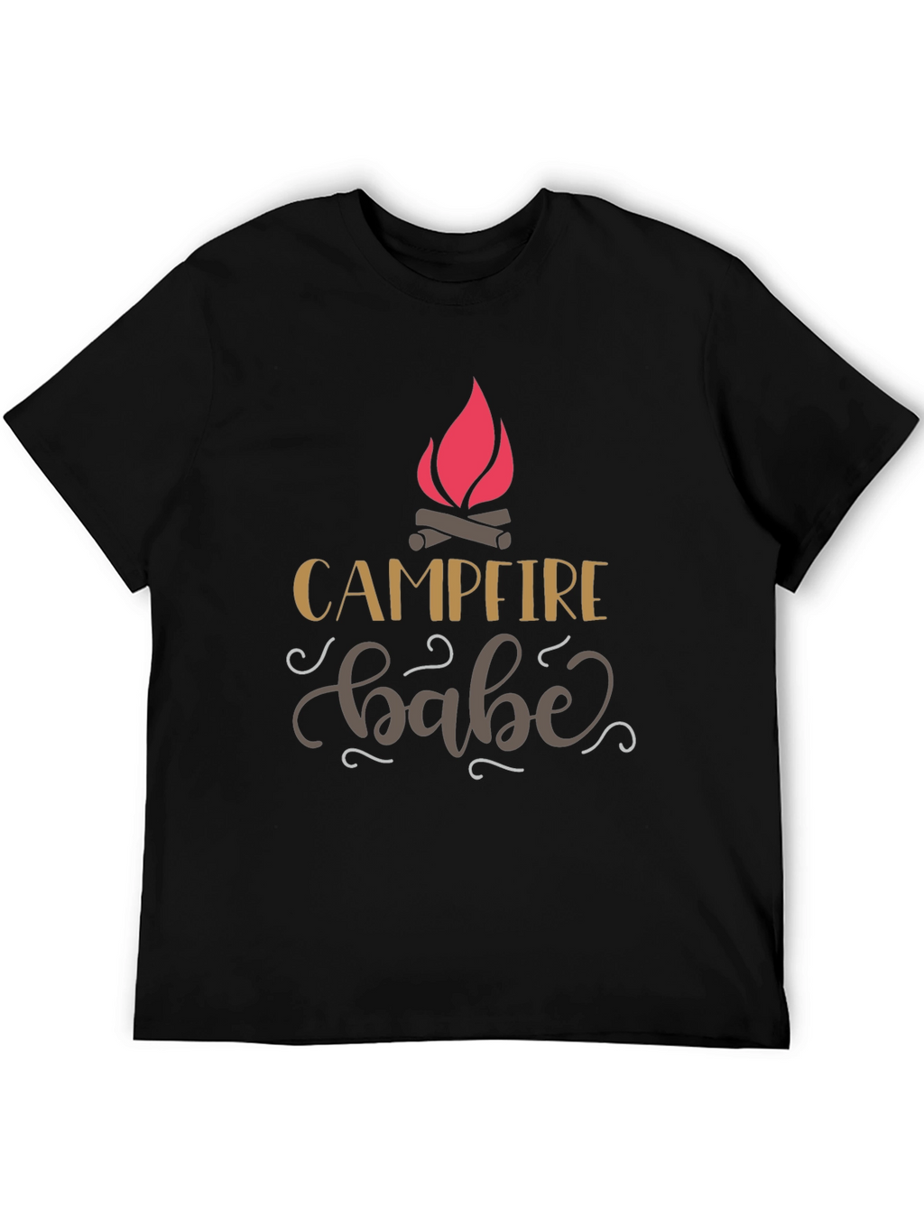 Campfire Babe Black Graphic Tee