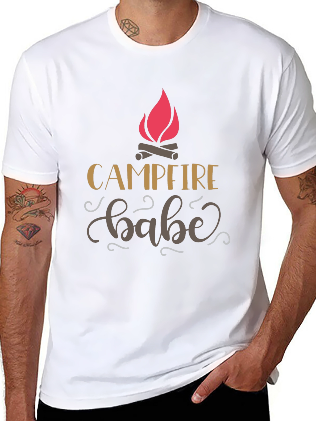 Campfire Babe Black Graphic Tee
