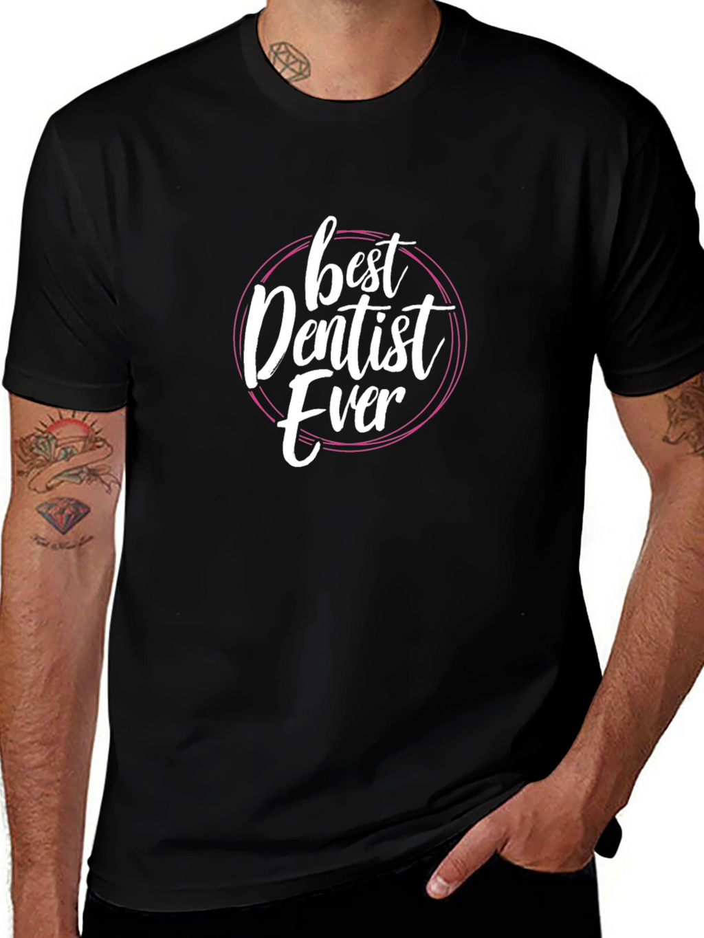 Best Dentist Ever Graphic Tee - Black