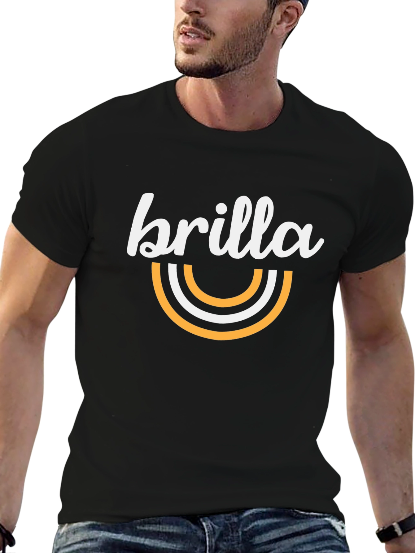 Brilla Graphic Tee - Stylish Black T-Shirt