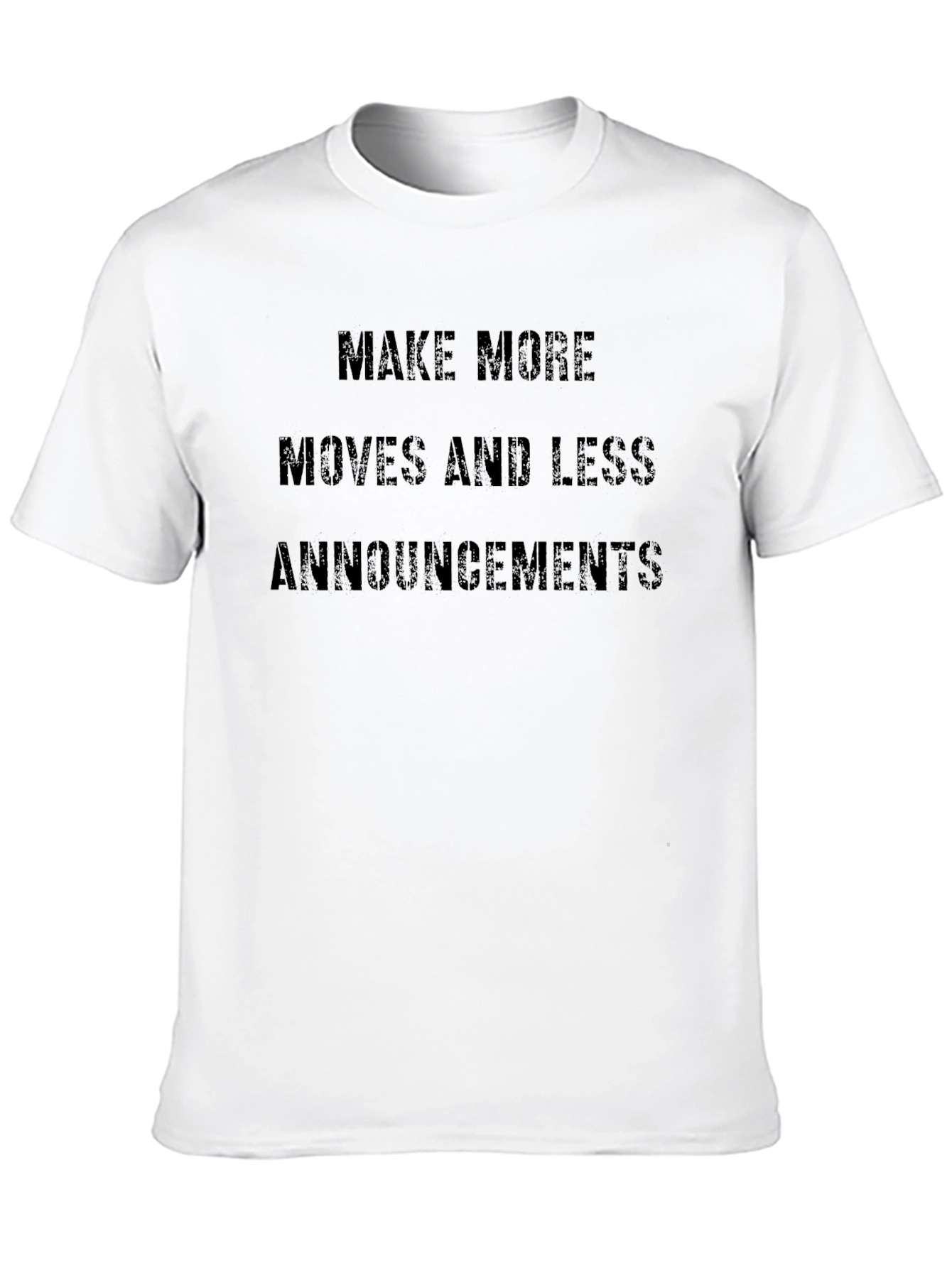 Make More Moves Graphic Tee - Black Casual T-Shirt