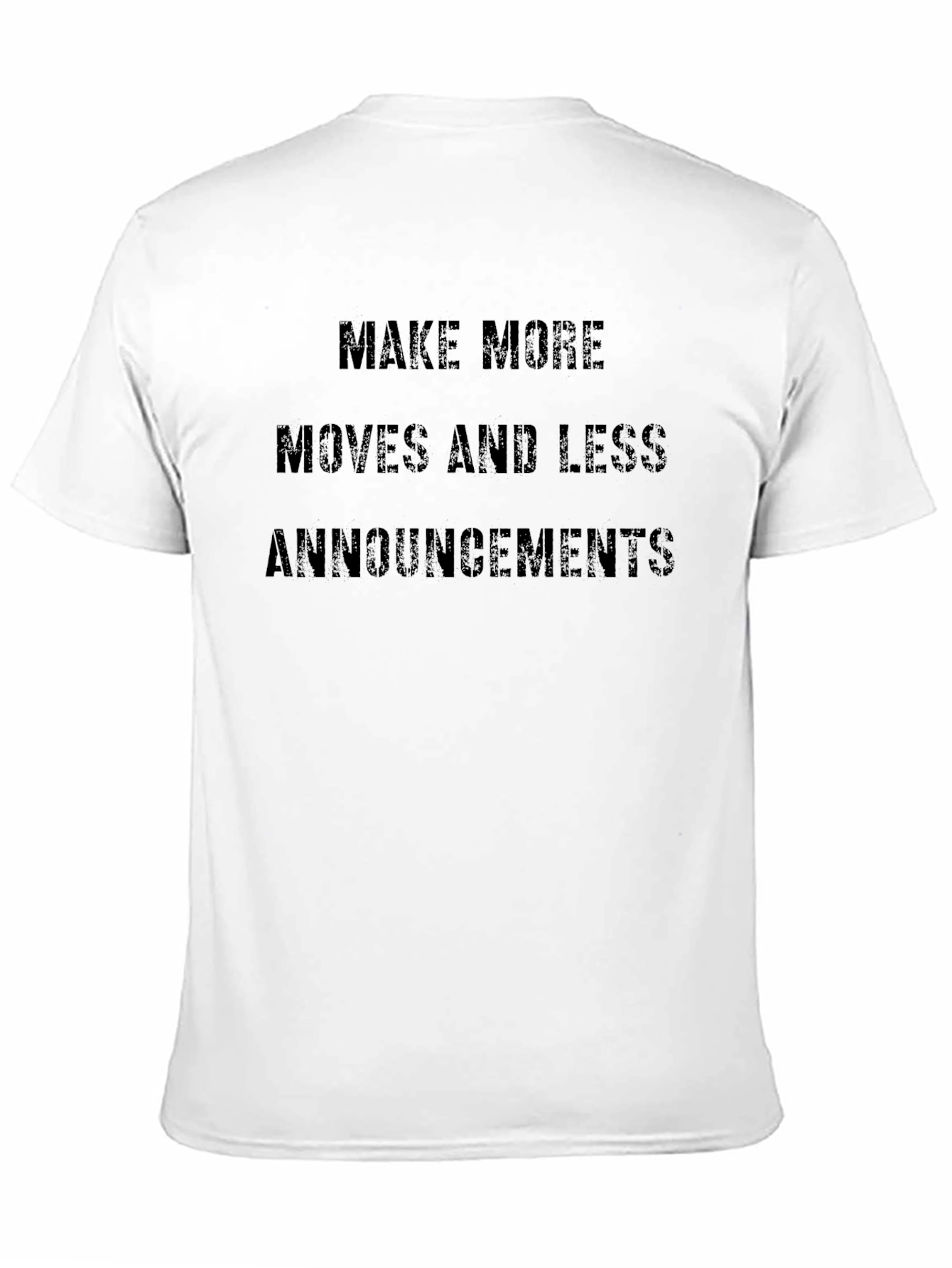 Make More Moves Graphic Tee - Black Casual T-Shirt