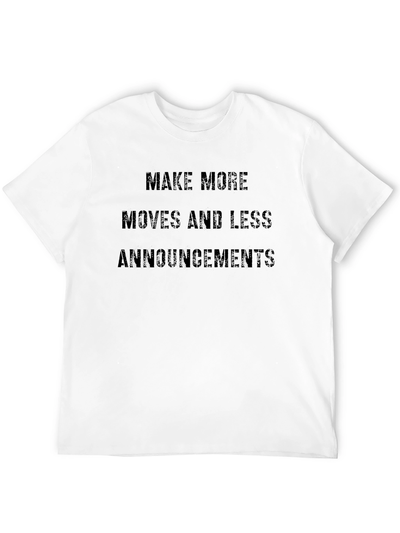 Make More Moves Graphic Tee - Black Casual T-Shirt