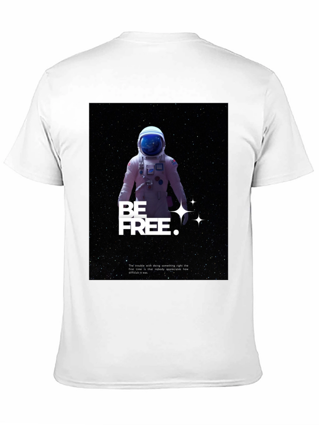Be Free Astronaut Graphic T-Shirt