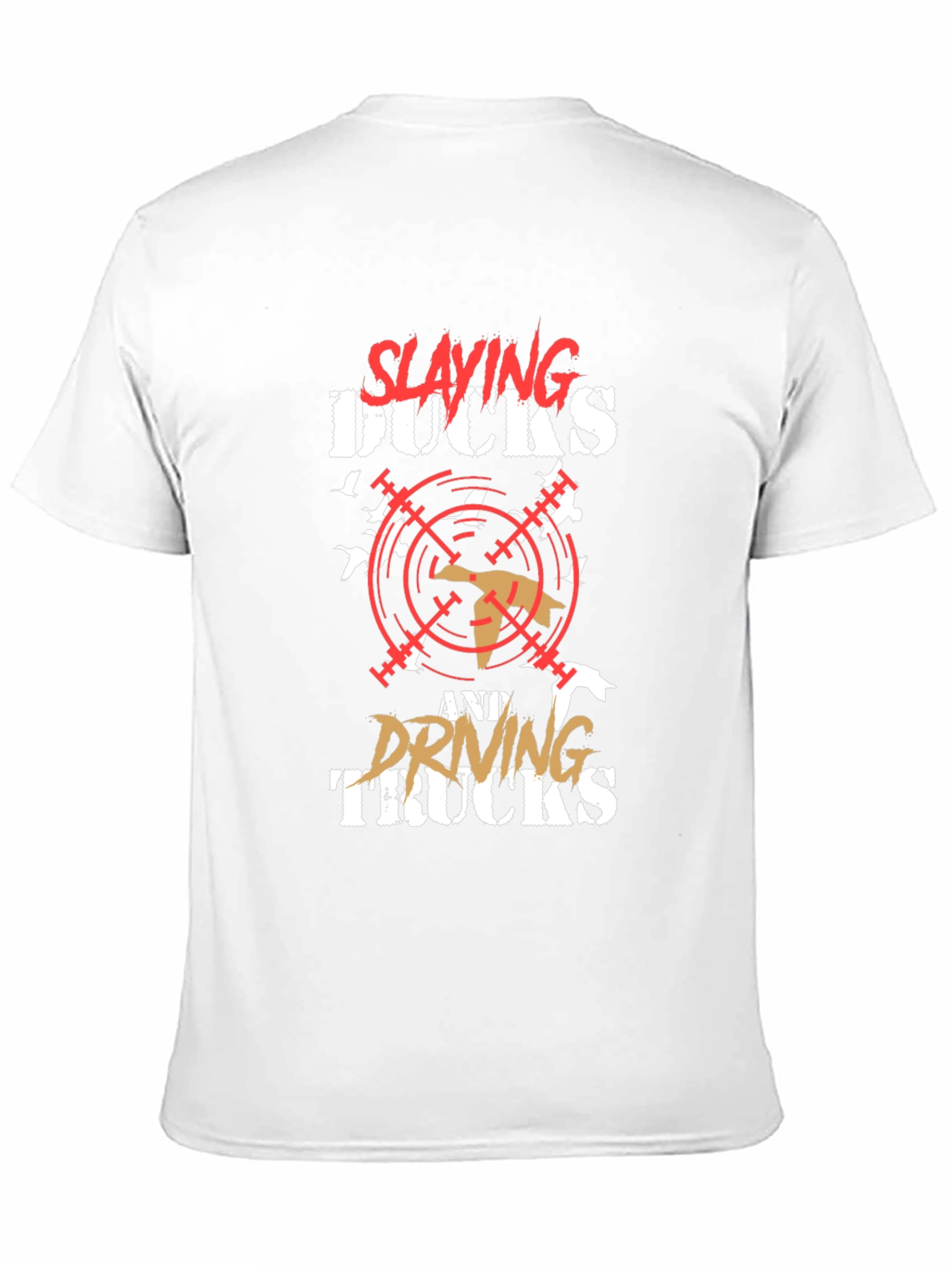 Slaying Ducks & Driving Trucks Black Graphic T-Shirt