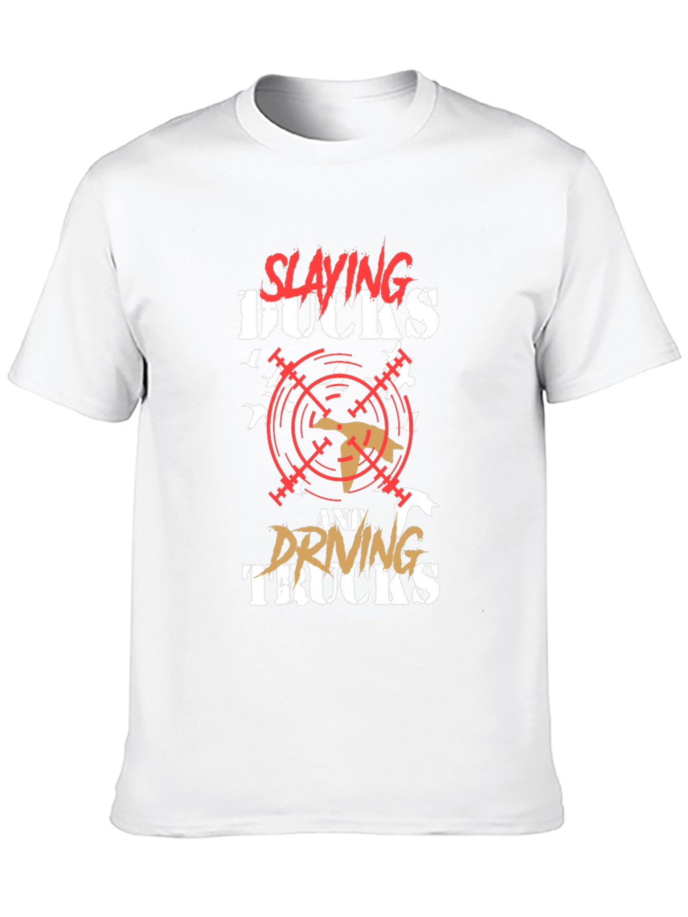 Slaying Ducks & Driving Trucks Black Graphic T-Shirt