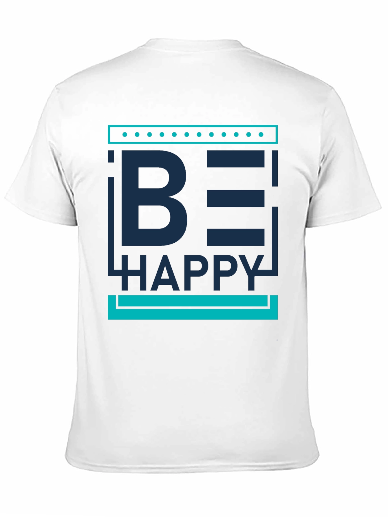 Be Happy Graphic Print Mens T-Shirt
