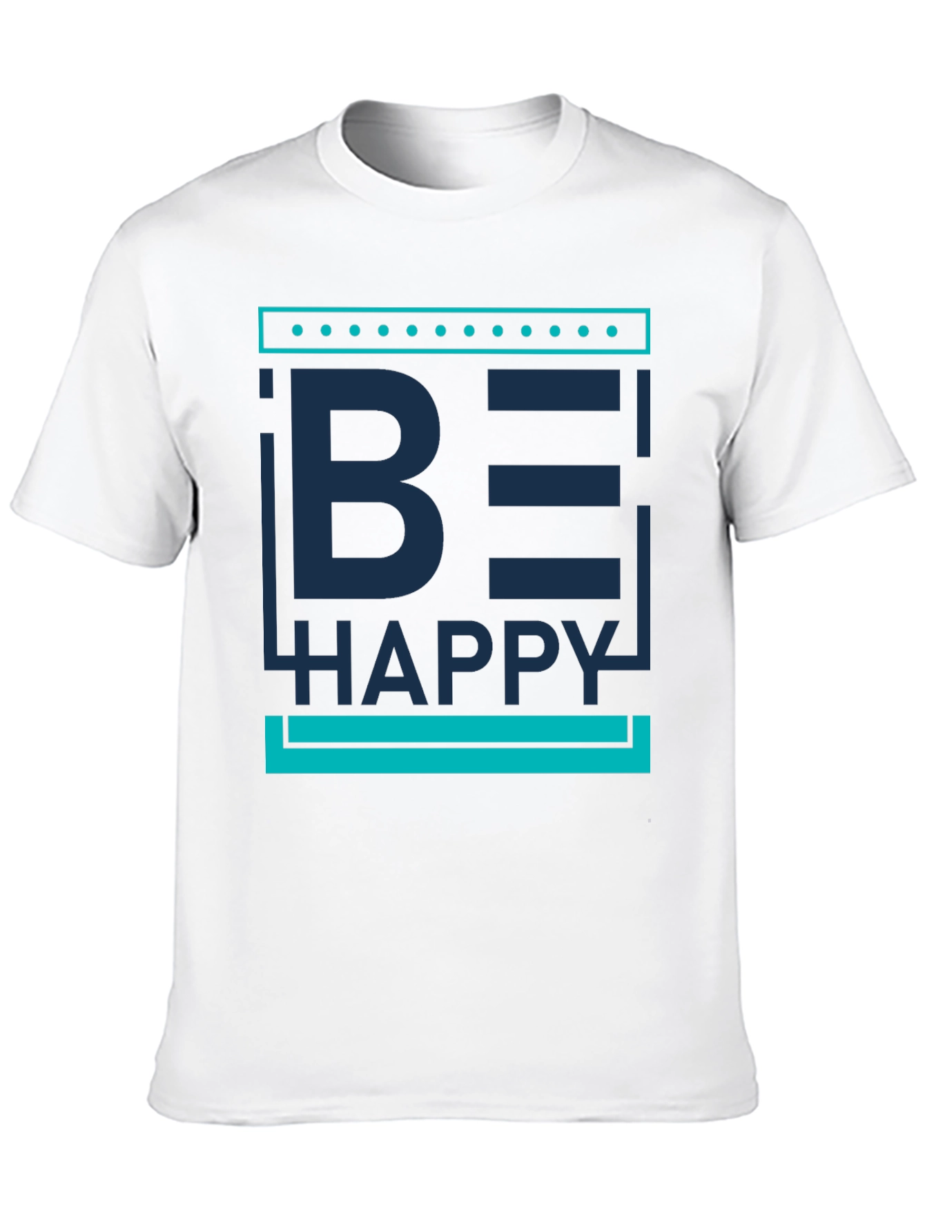 Be Happy Graphic Print Mens T-Shirt