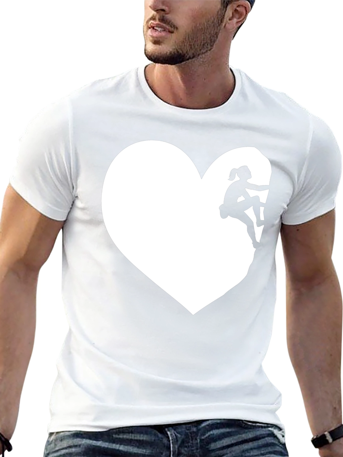 Climbing Heart Tee - Love to Climb Graphic T-Shirt