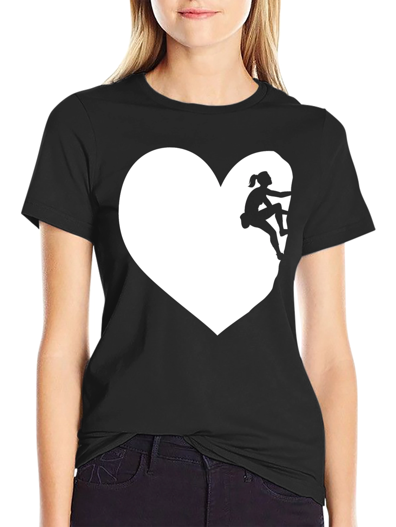 Climbing Heart Tee - Love to Climb Graphic T-Shirt