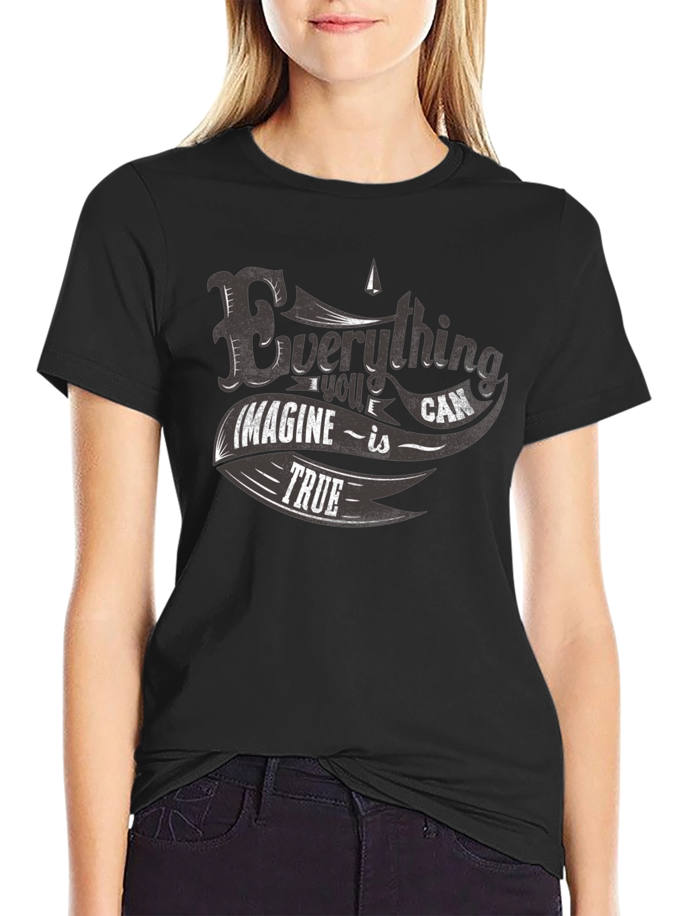 Everything is True Graphic Tee -  Comfortable Black Cotton T-Shirt