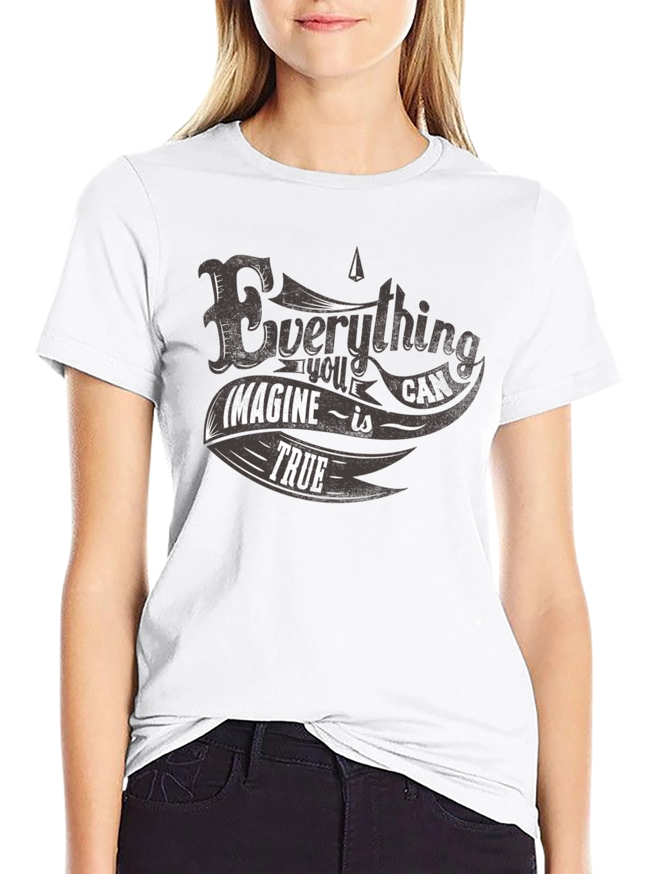 Everything is True Graphic Tee -  Comfortable Black Cotton T-Shirt