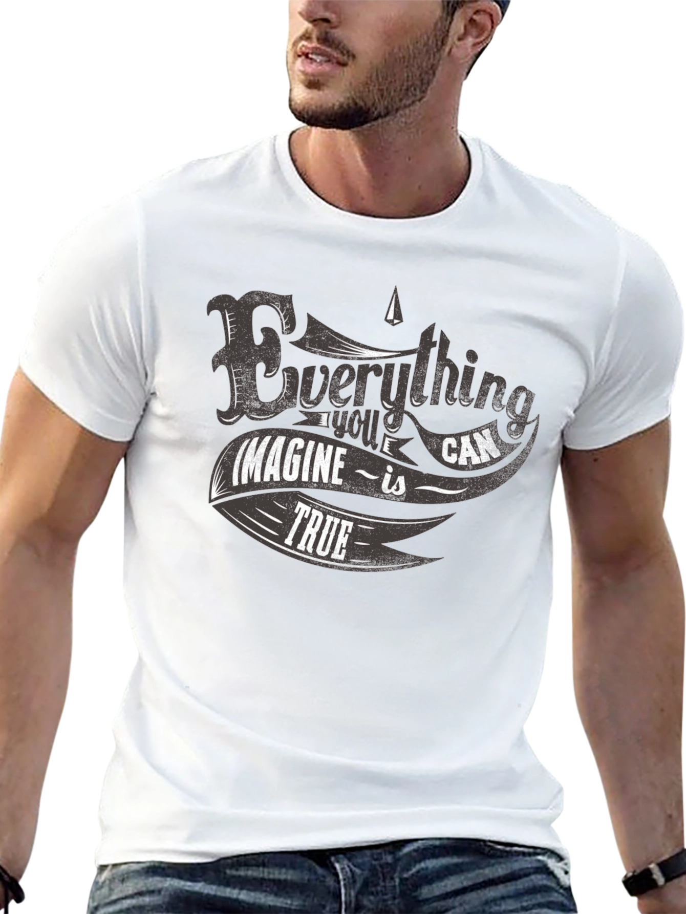 Everything is True Graphic Tee -  Comfortable Black Cotton T-Shirt