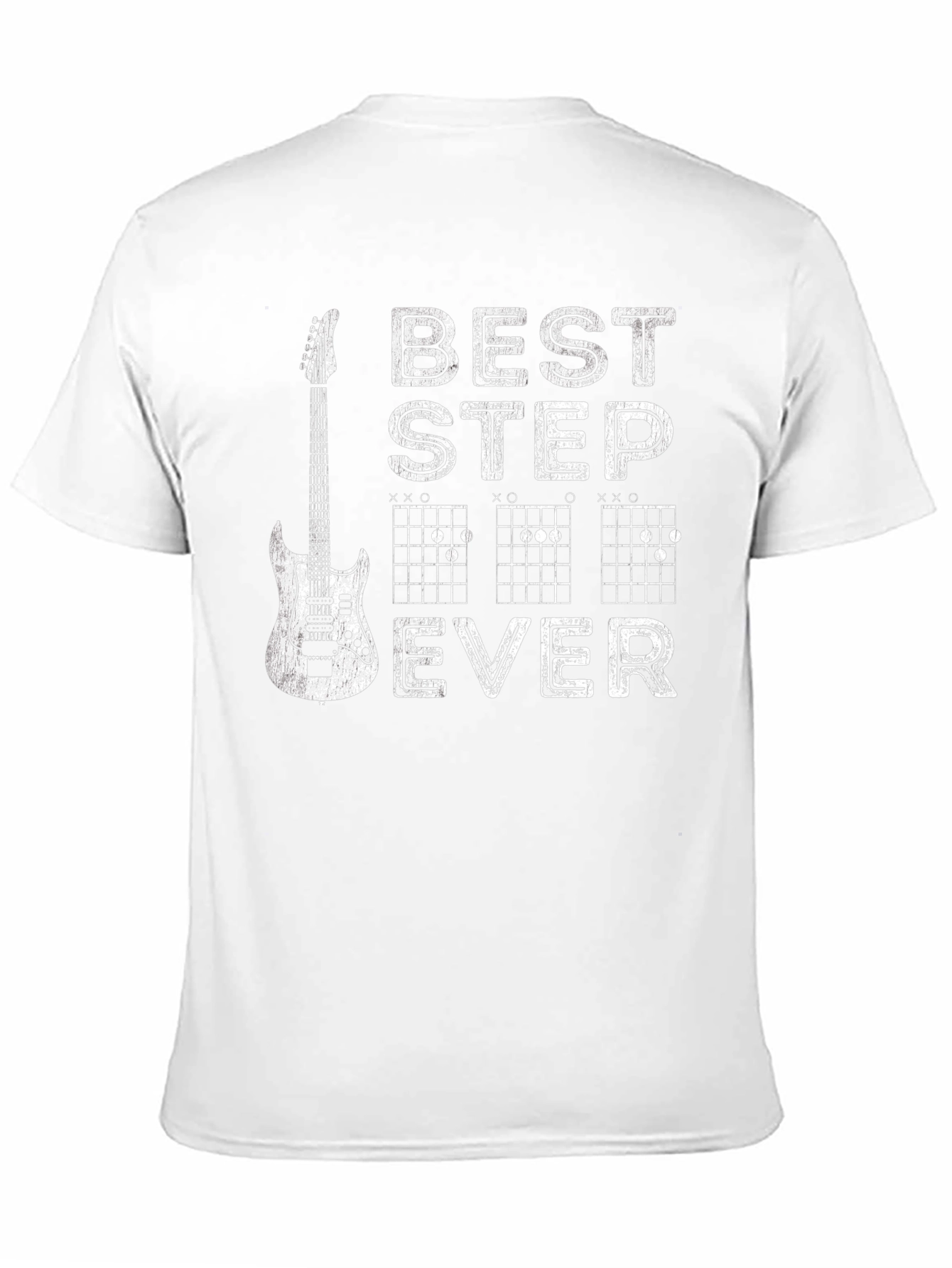 Best Stepdad Ever Guitar Chord Graphic T-Shirt