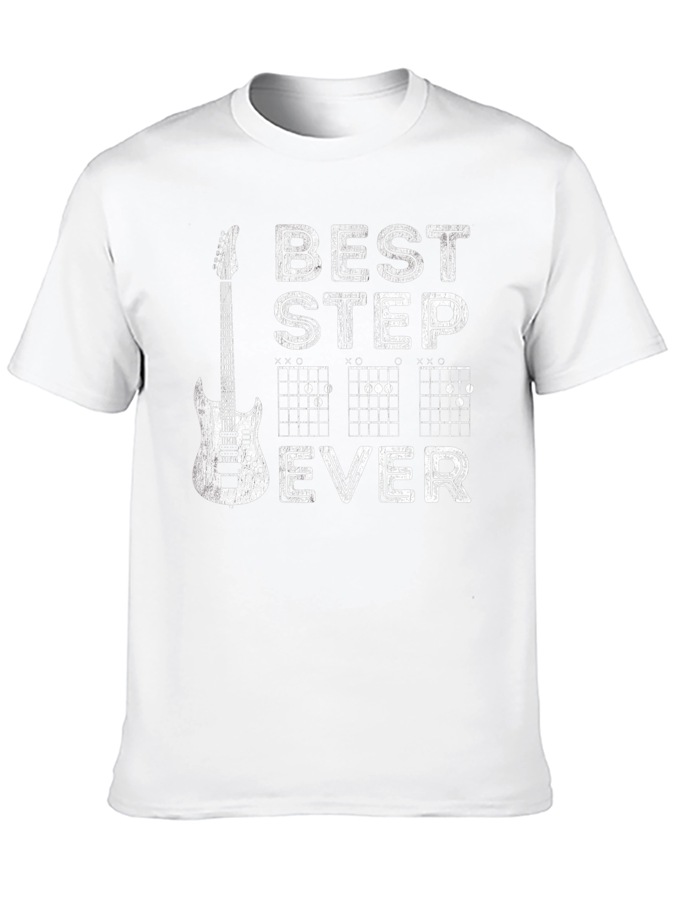 Best Stepdad Ever Guitar Chord Graphic T-Shirt