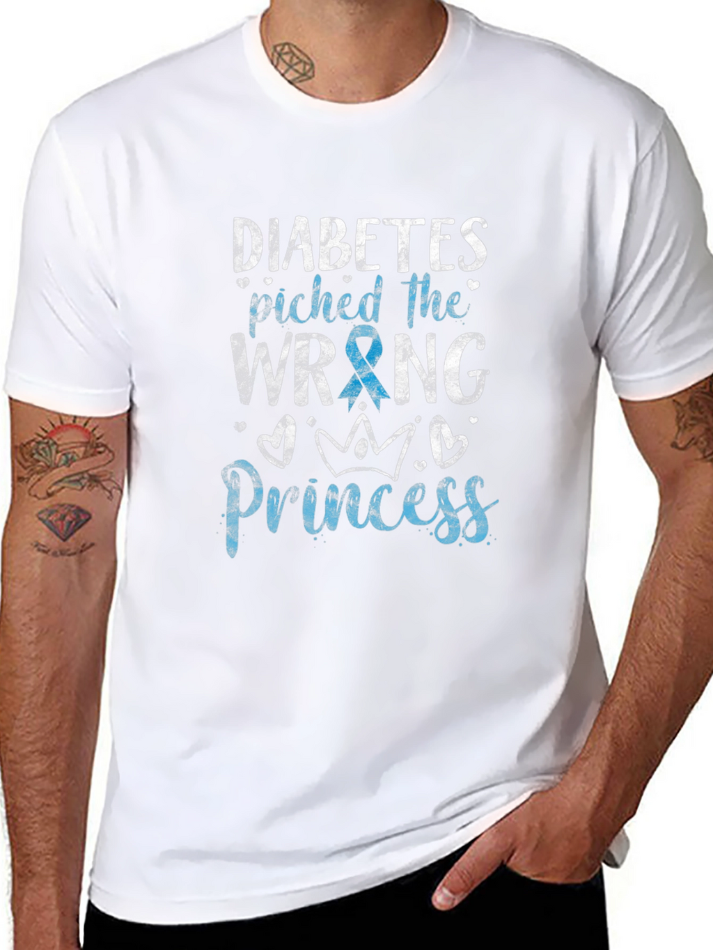 Diabetes Awareness T-Shirt - Wrong Princess Design