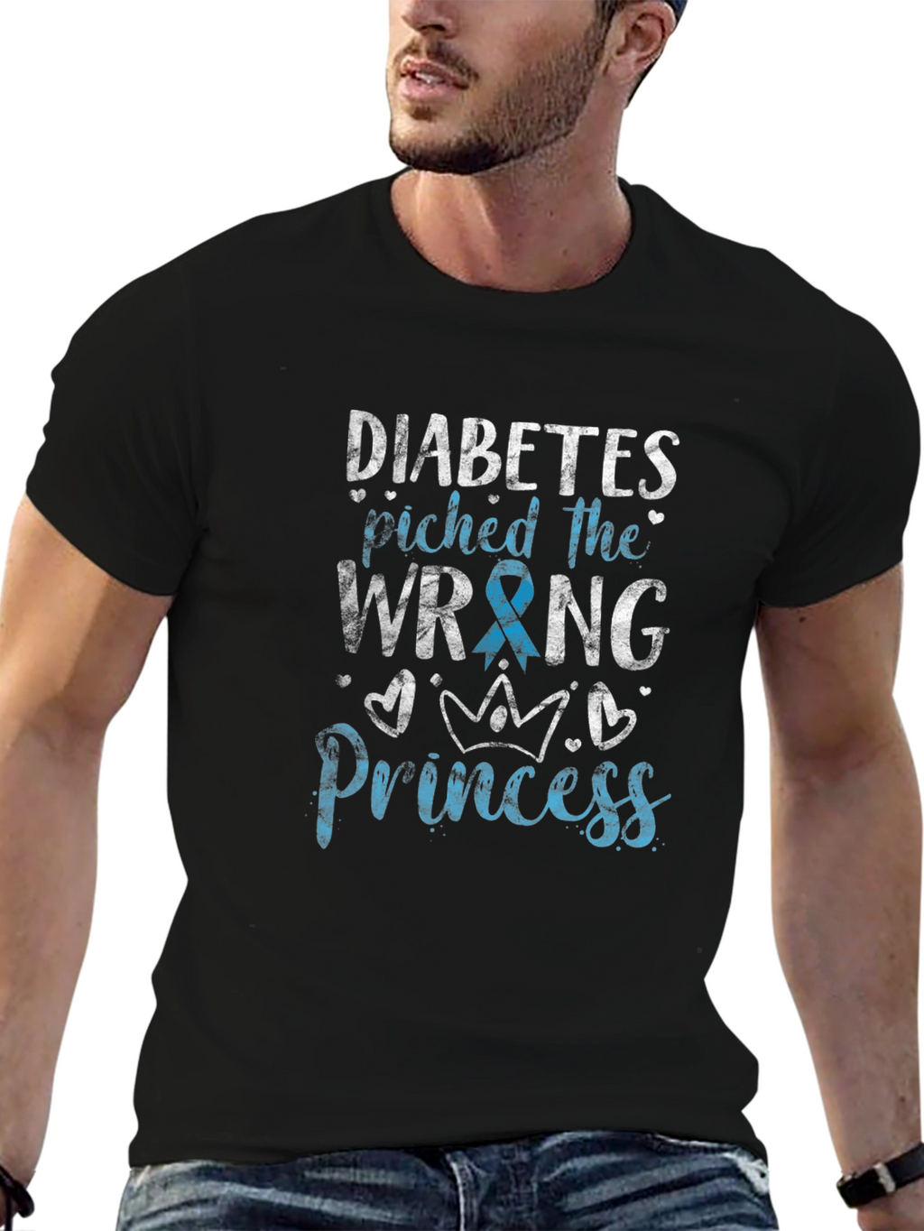 Diabetes Awareness T-Shirt - Wrong Princess Design