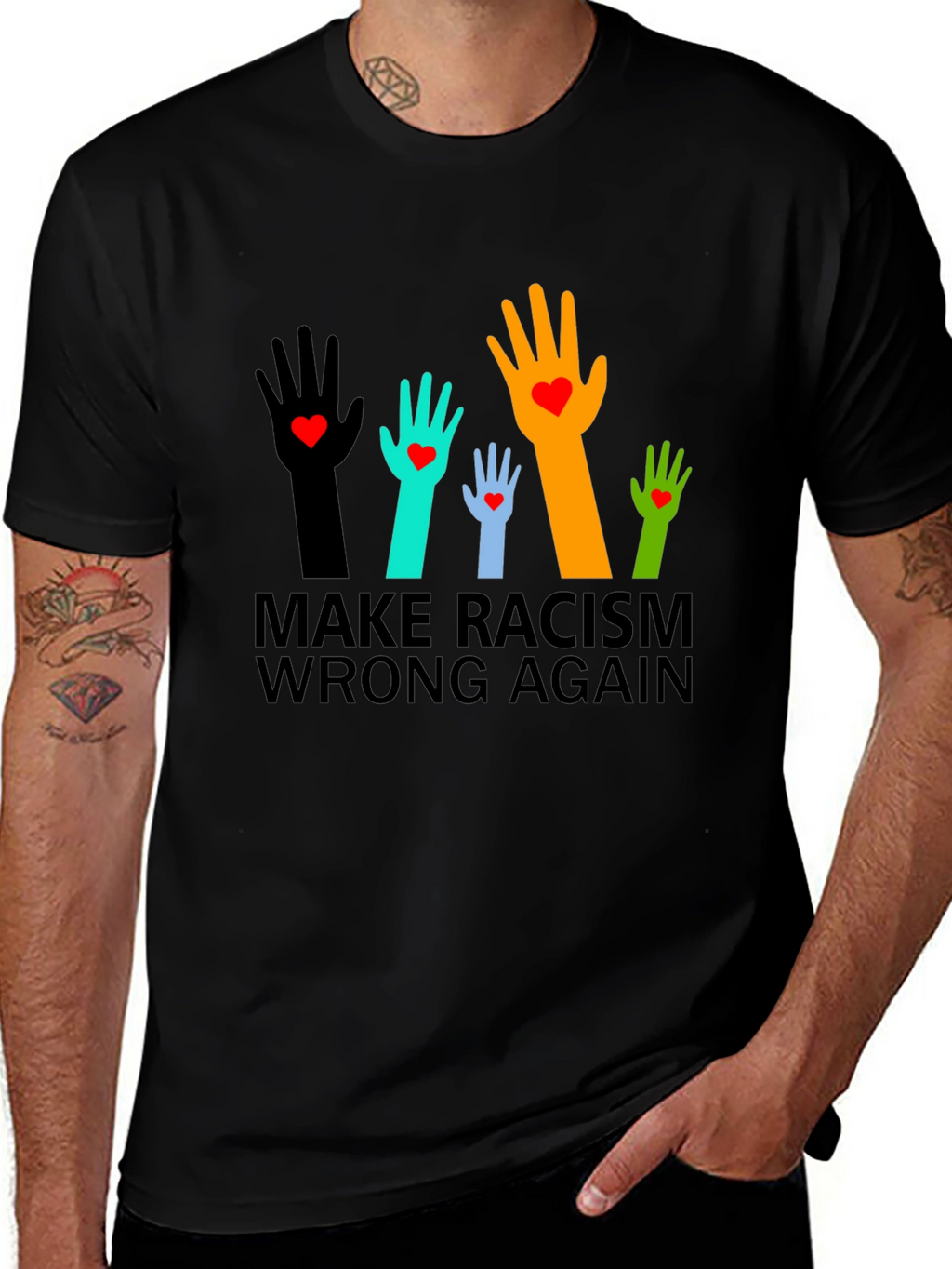 Make Racism Wrong Again Graphic Tee