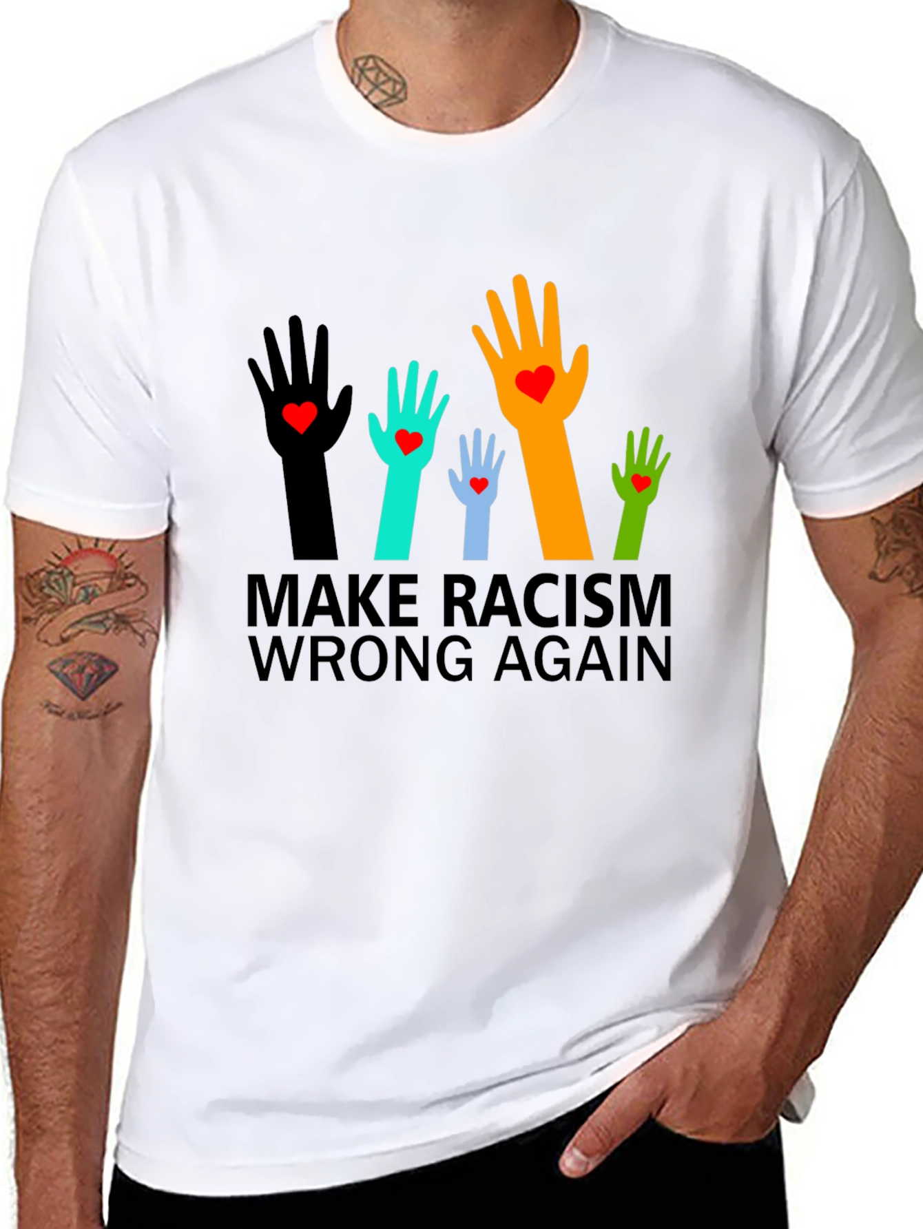 Make Racism Wrong Again Graphic Tee