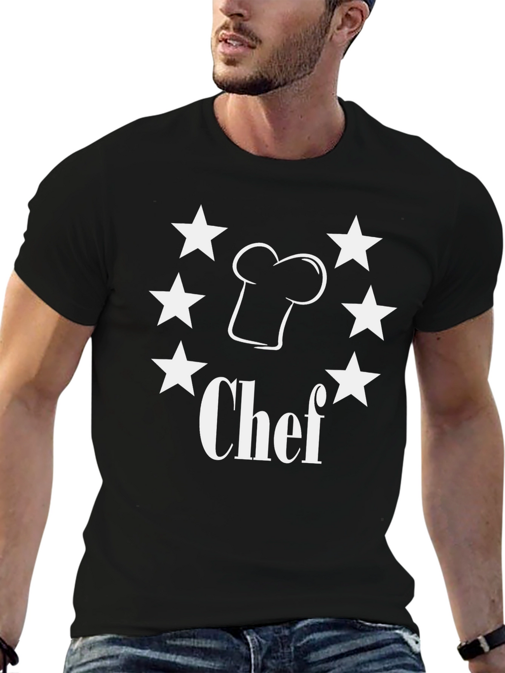 Chef Hat Star Tee - Culinary Apparel