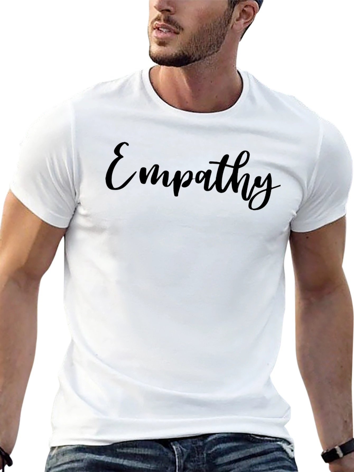 Empathy Black T-Shirt - Soft & Stylish