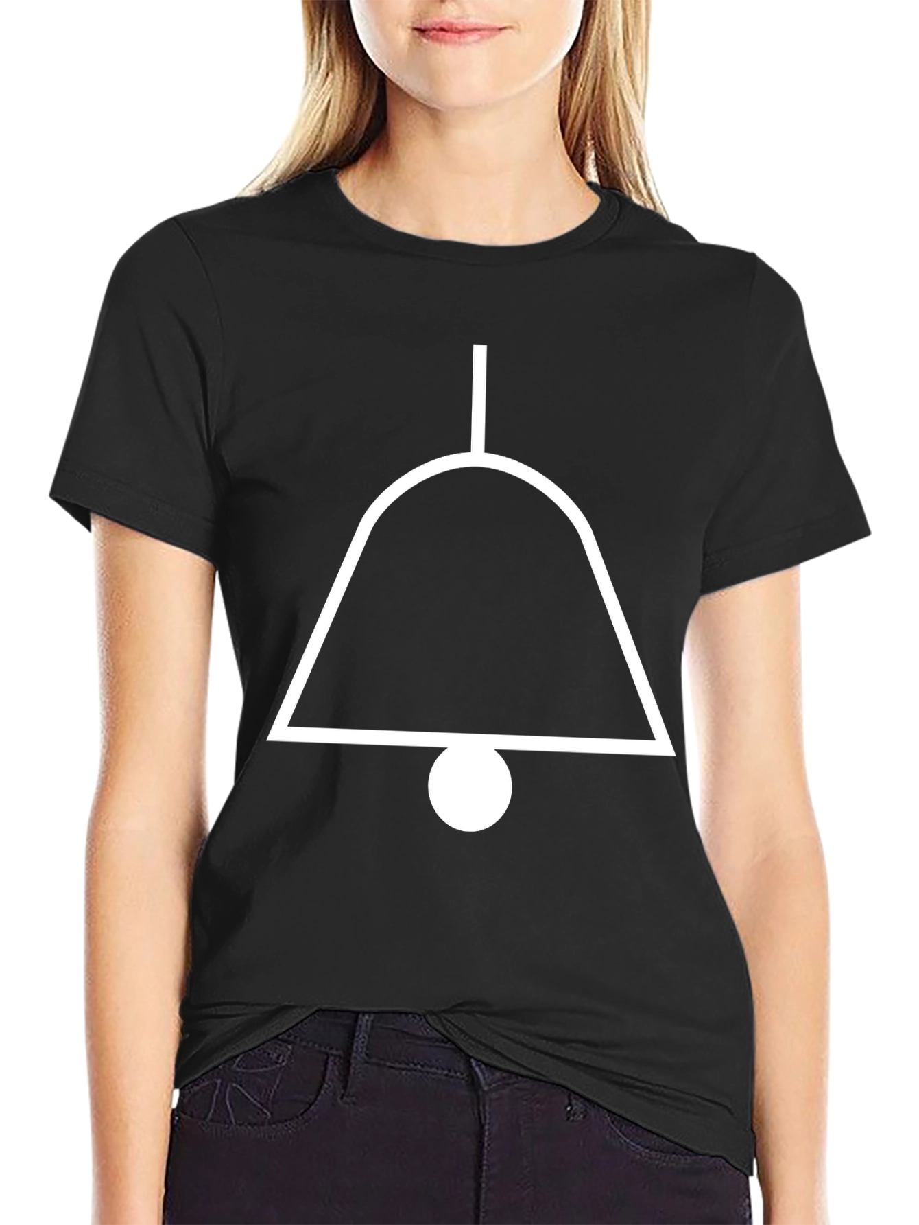 Bell Graphic T-Shirt - Simple & Stylish Black Tee