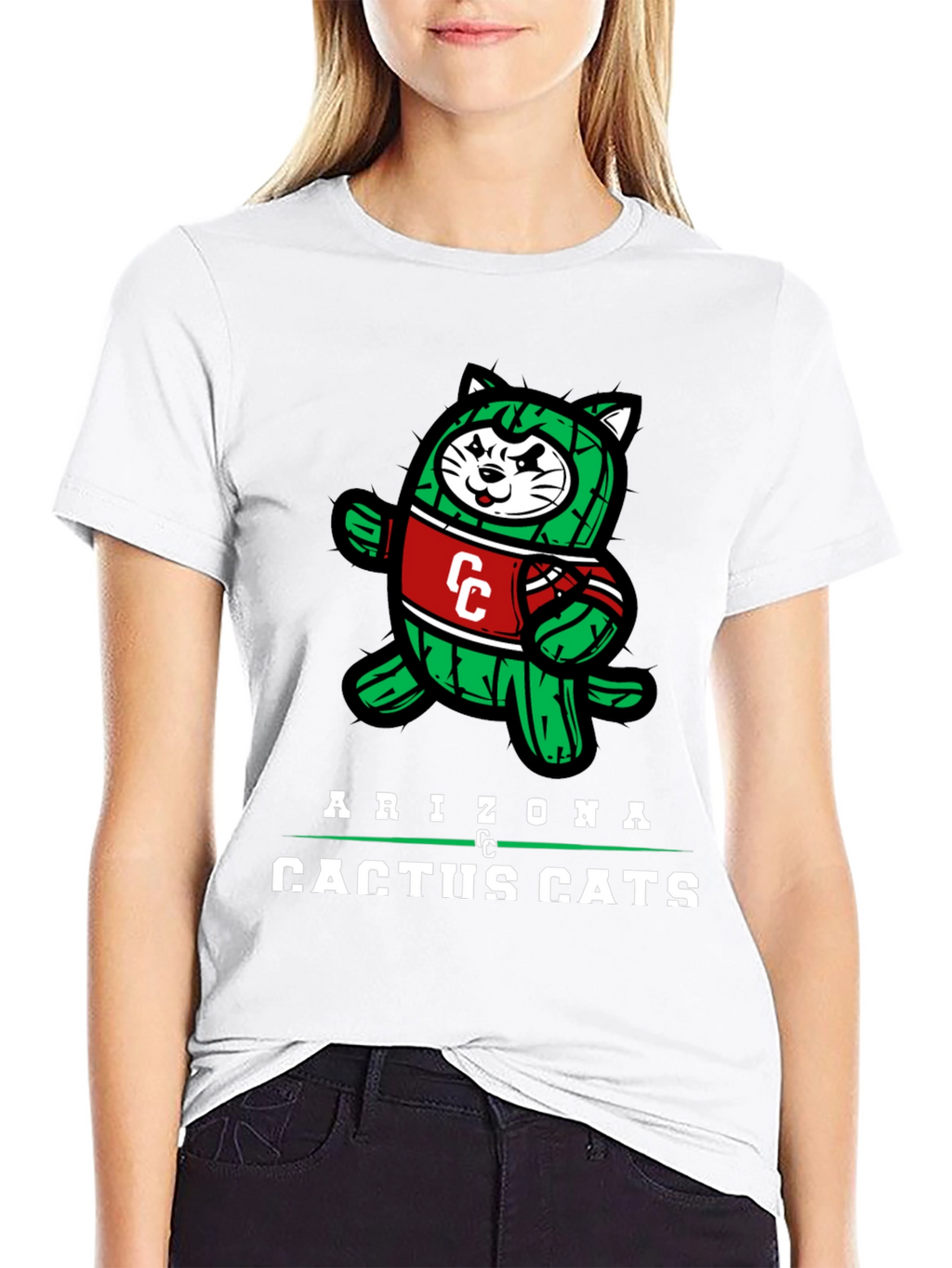 Arizona Cactus Cats Graphic T-Shirt