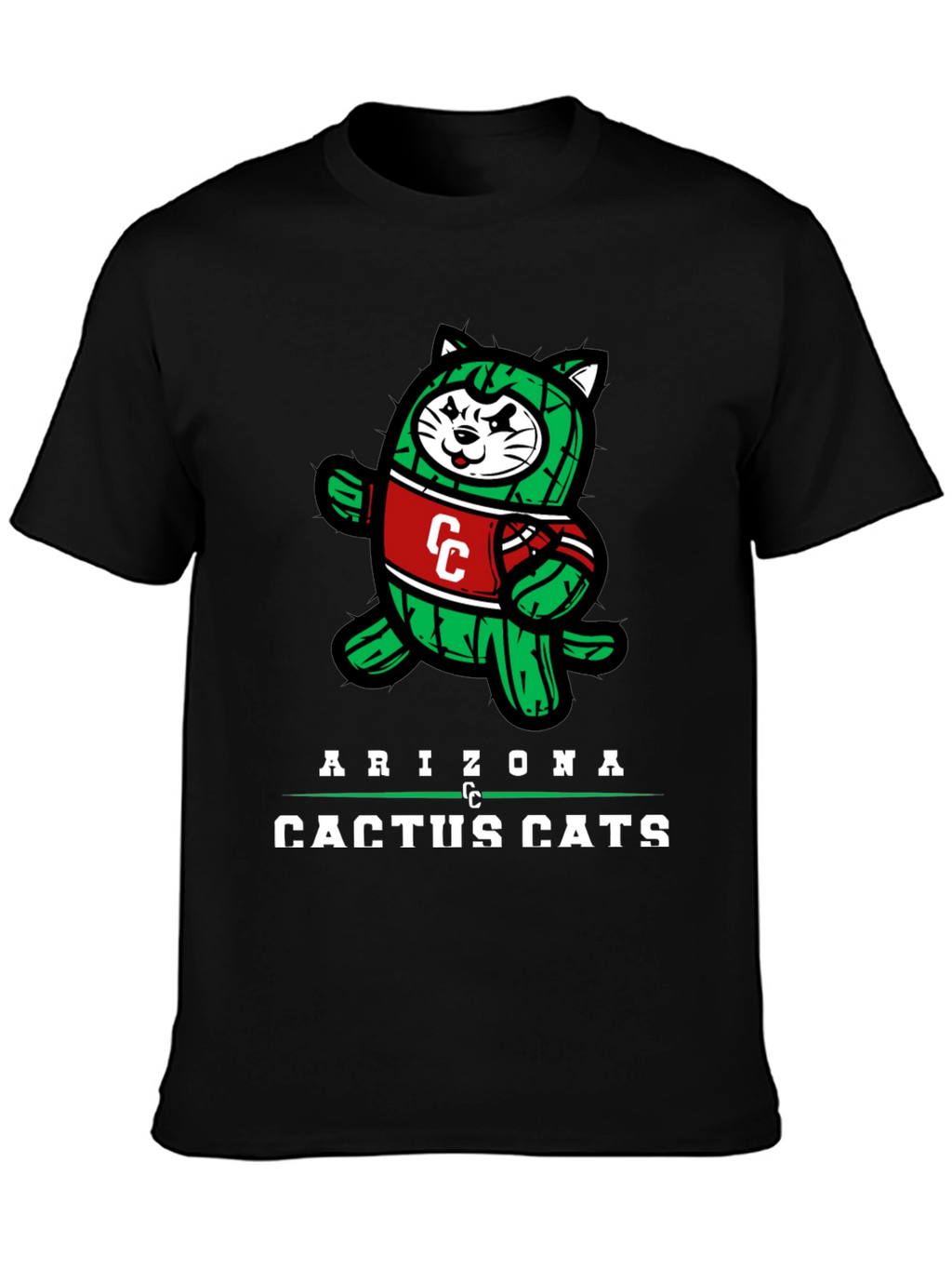 Arizona Cactus Cats Graphic T-Shirt