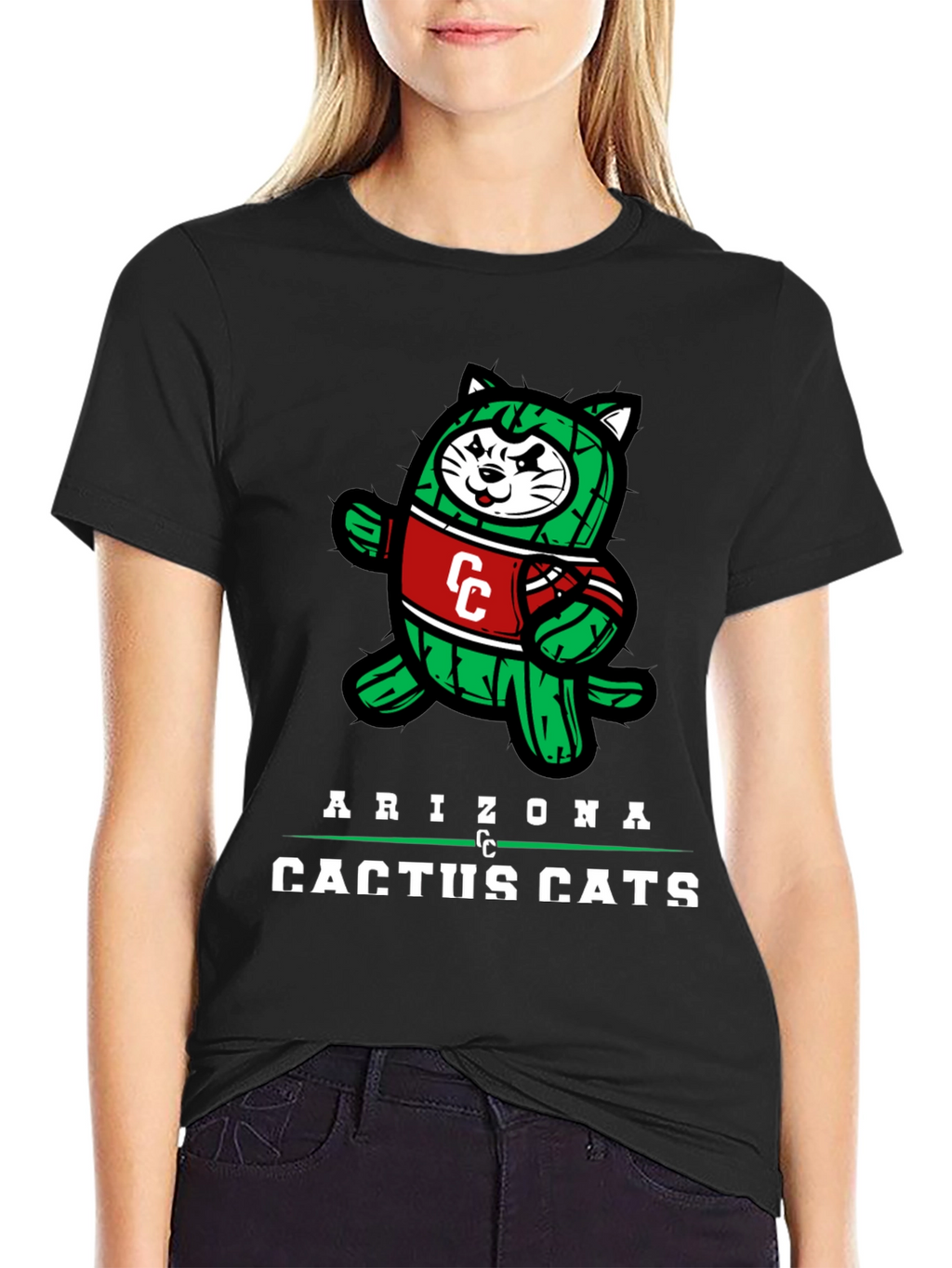 Arizona Cactus Cats Graphic T-Shirt