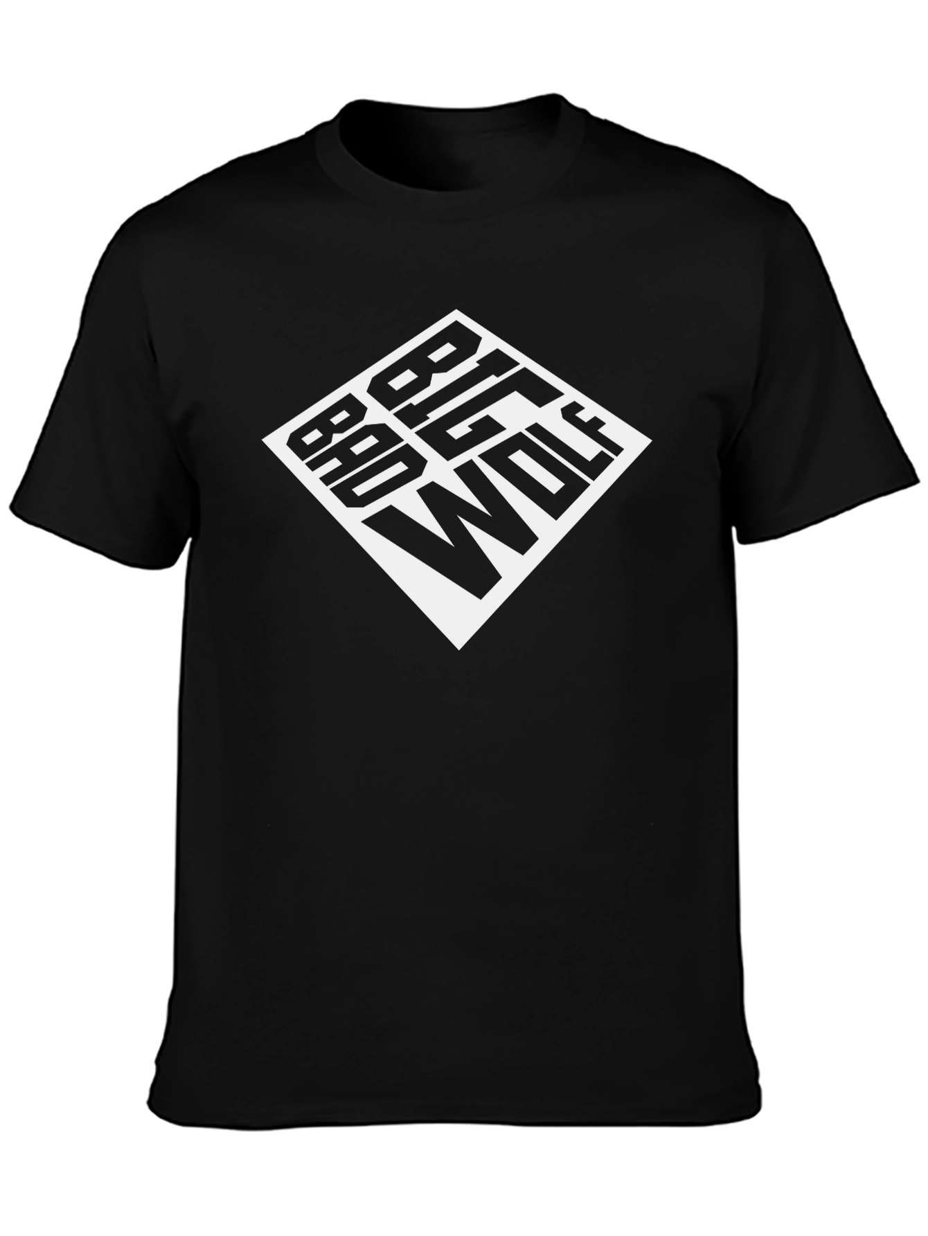 Big Bad Wolf Graphic Tee - Black Cotton T-Shirt