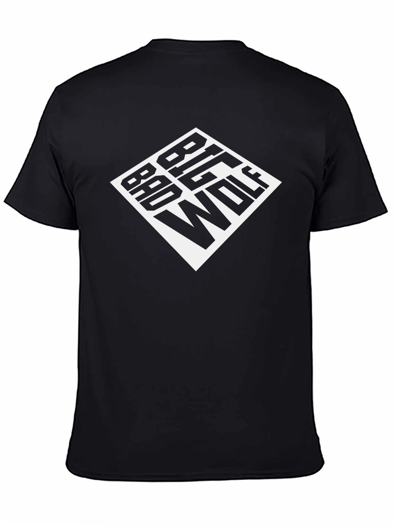 Big Bad Wolf Graphic Tee - Black Cotton T-Shirt