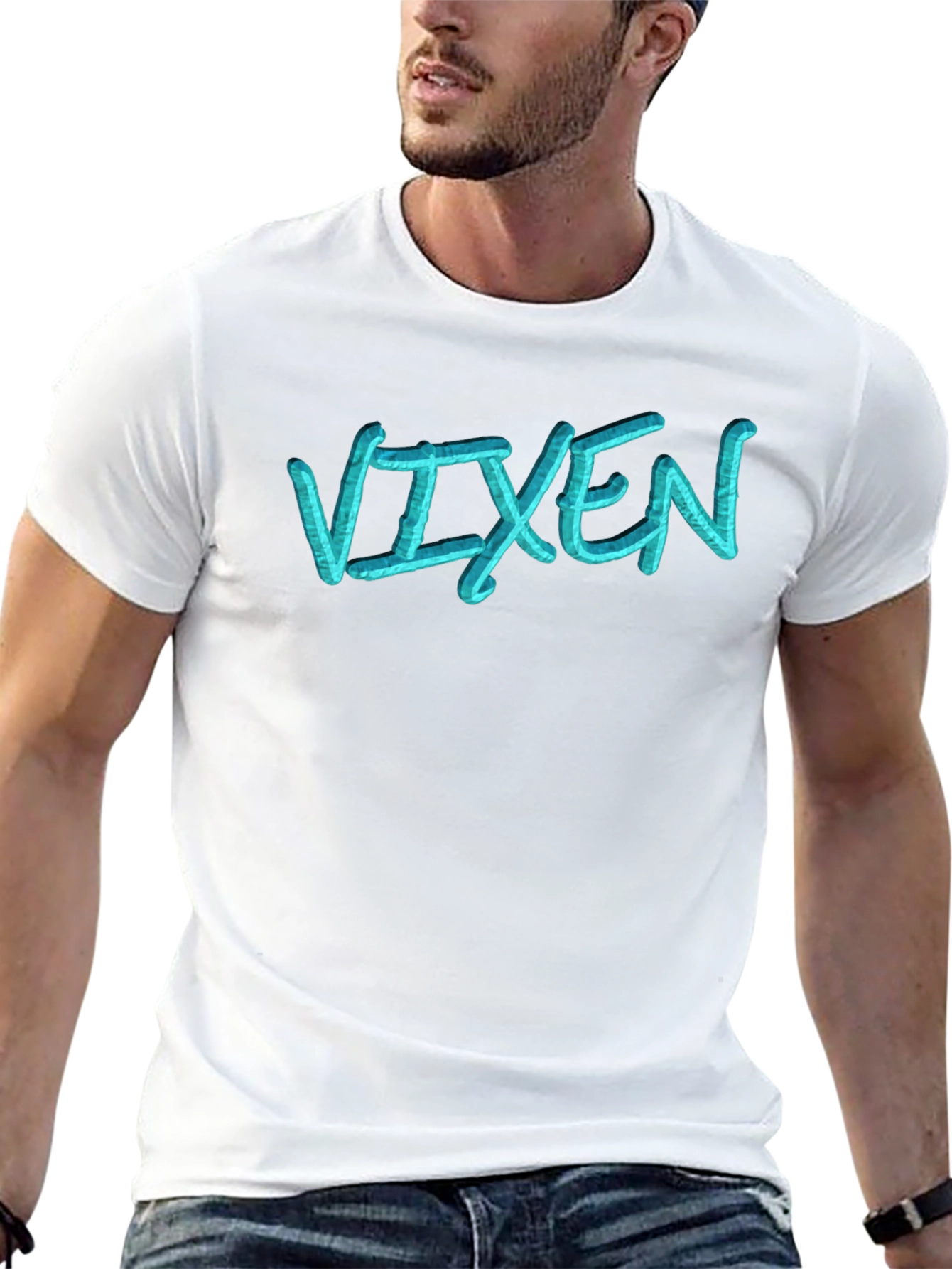 Vixen Black T-Shirt - Stylish Graphic Tee