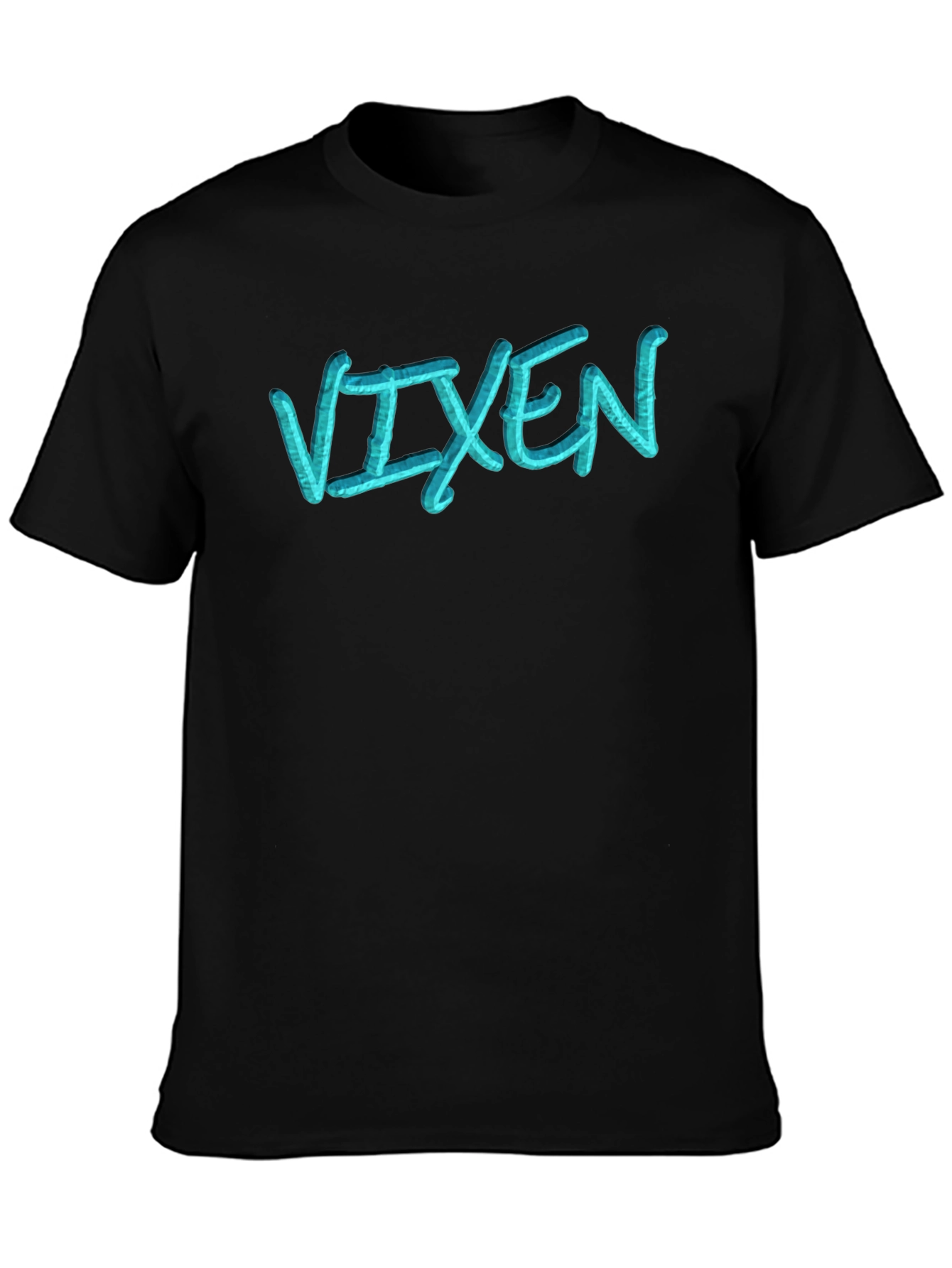 Vixen Black T-Shirt - Stylish Graphic Tee