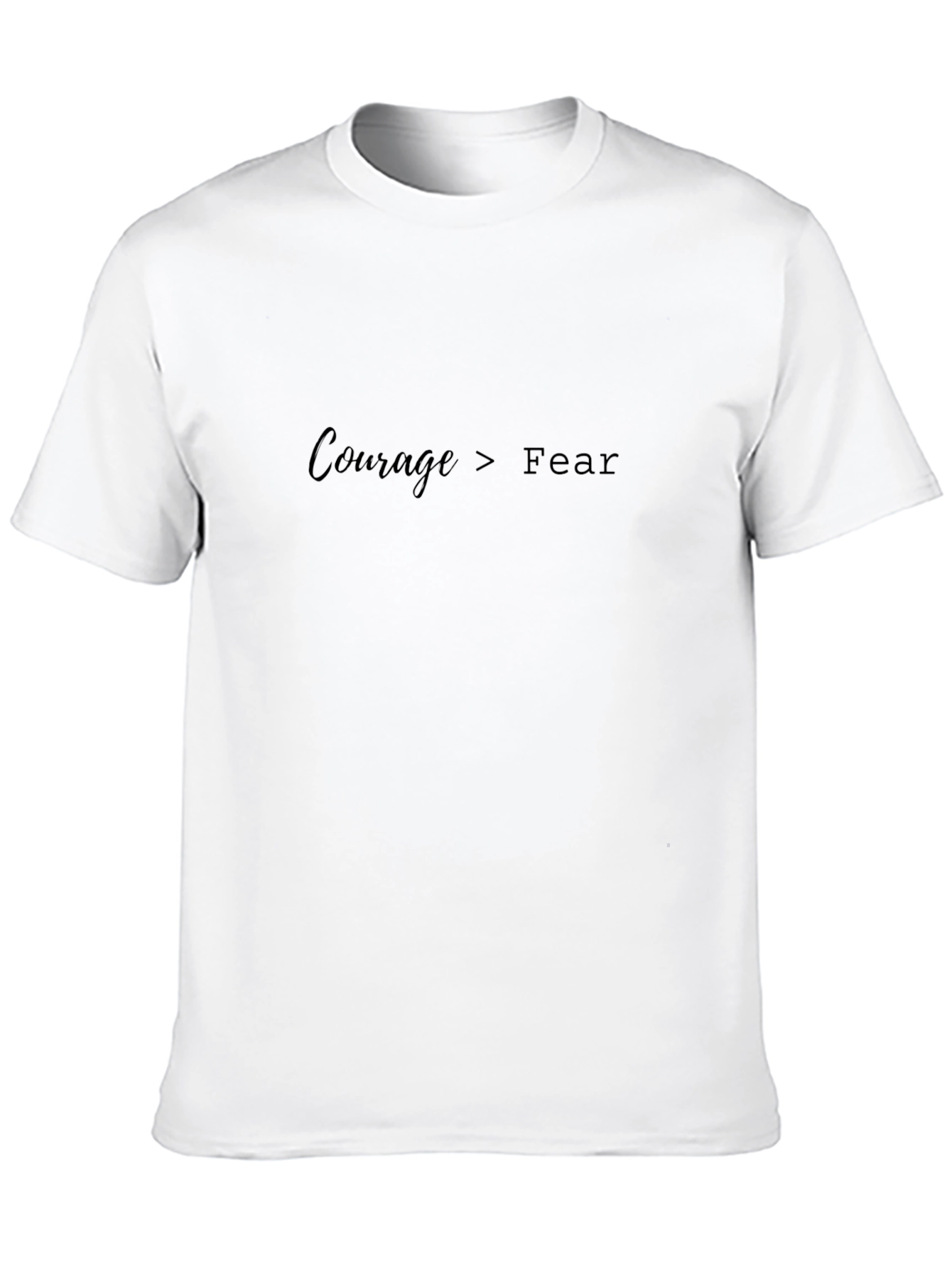 Courage Over Fear Black Graphic Tee