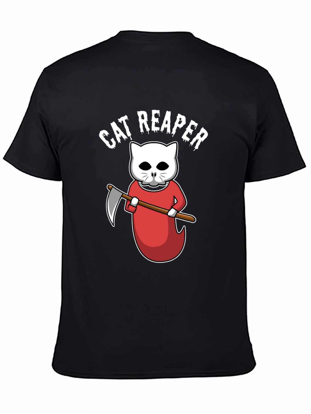 Cat Reaper T-Shirt - Funny Halloween Tee
