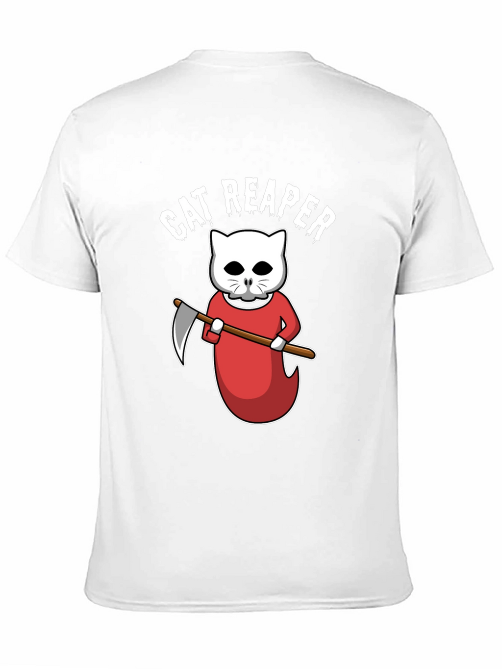 Cat Reaper T-Shirt - Funny Halloween Tee
