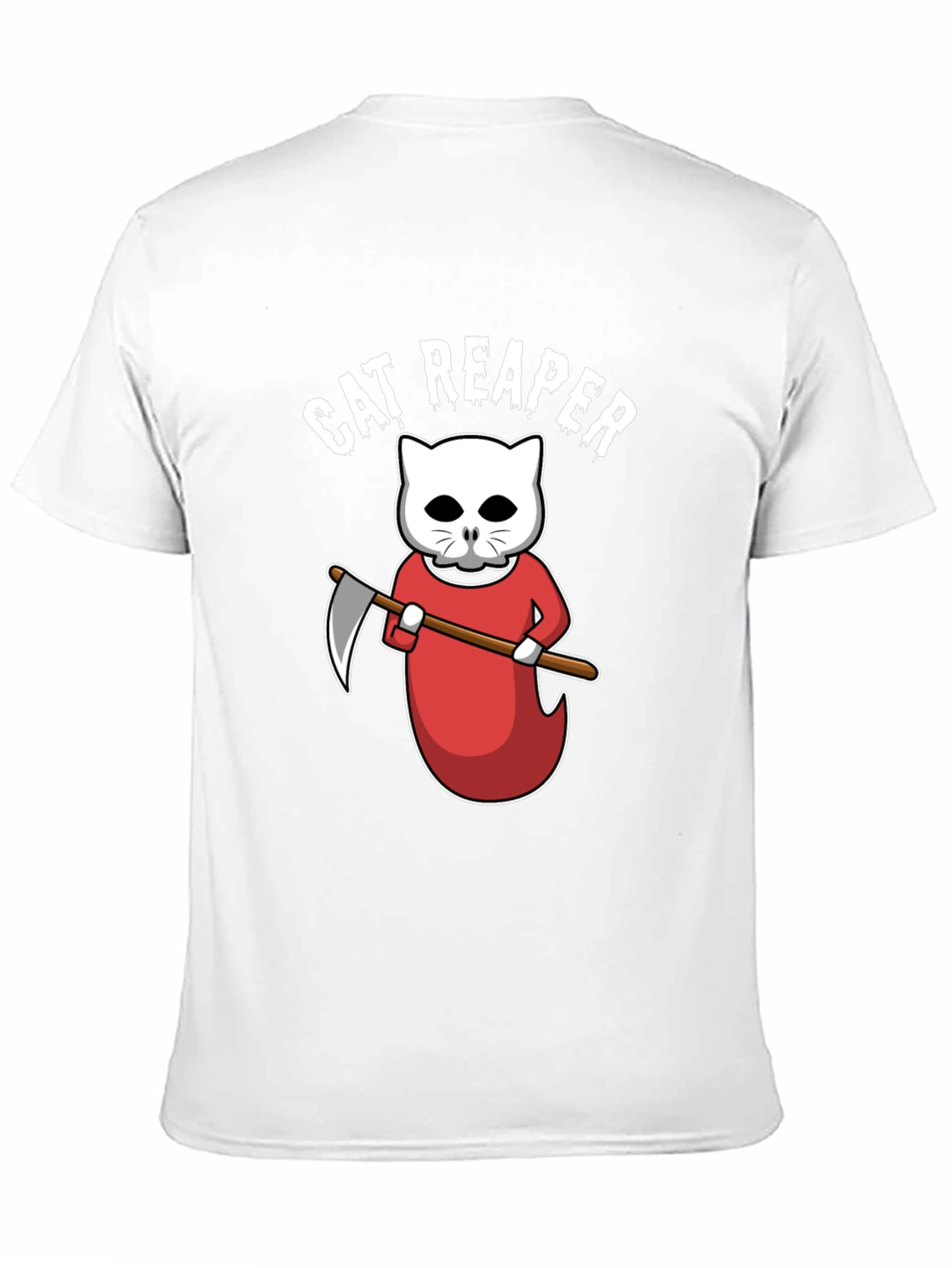 Cat Reaper T-Shirt - Funny Halloween Tee