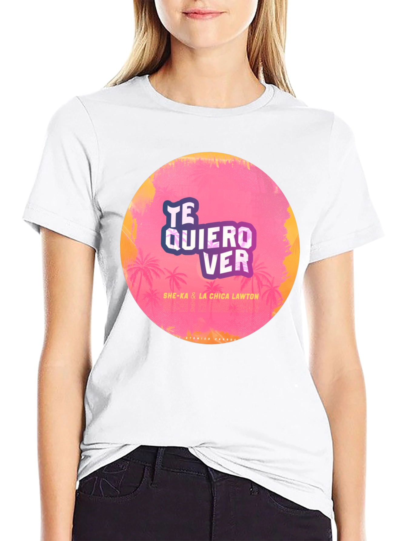 Te Quiero Ver Graphic Tee - Tropical Vibes