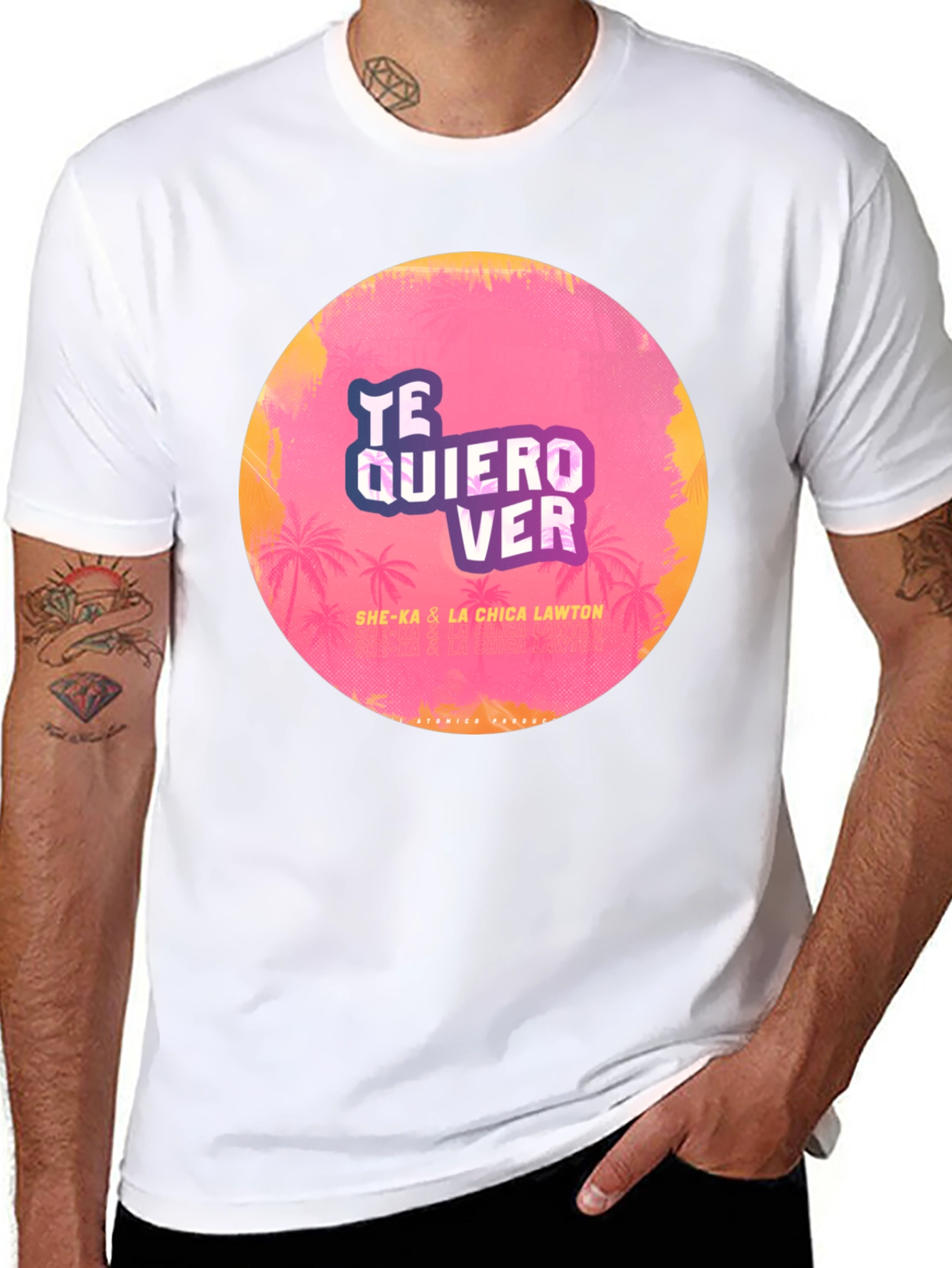 Te Quiero Ver Graphic Tee - Tropical Vibes