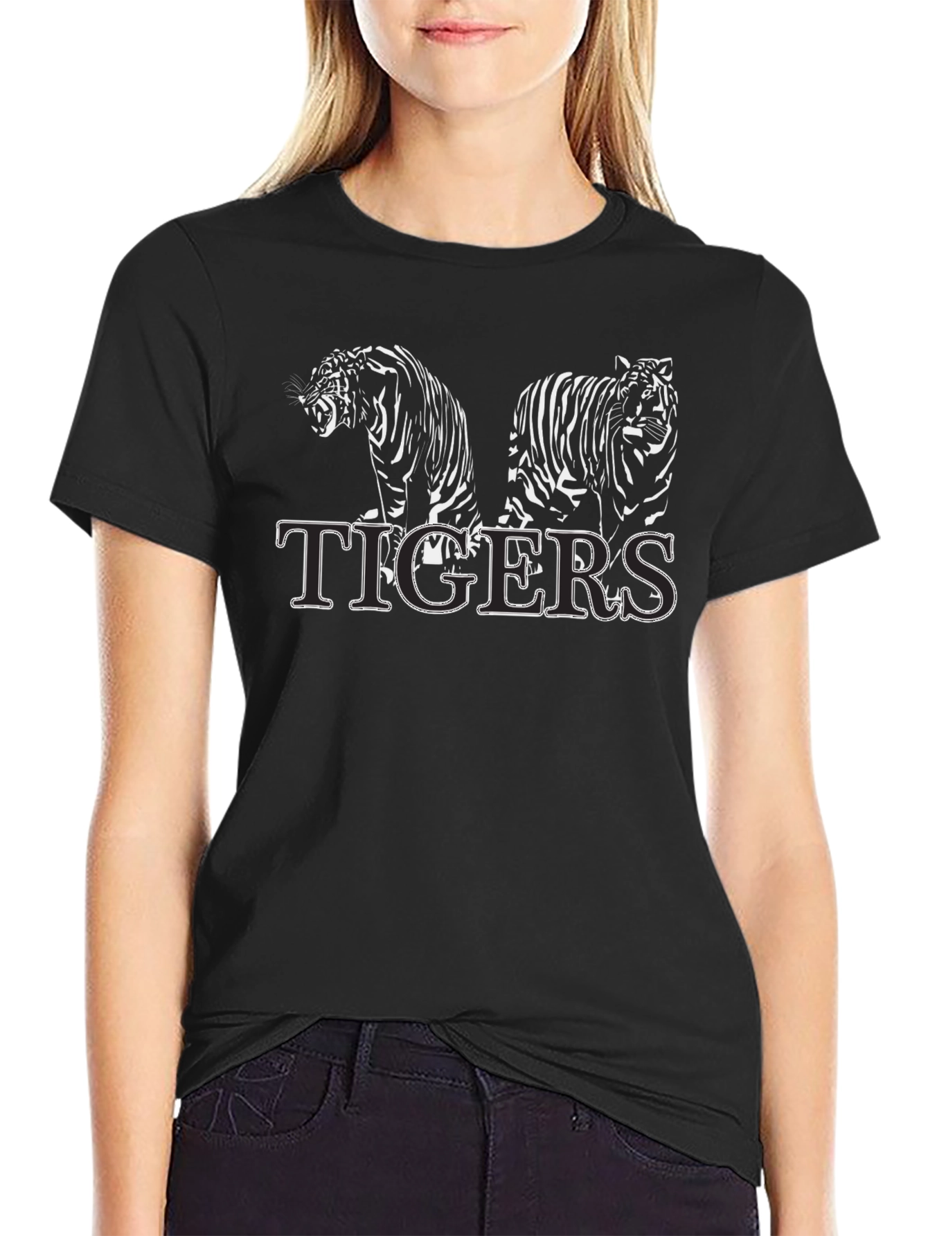 Bold Black Tigers Graphic Tee - Fierce & Stylish